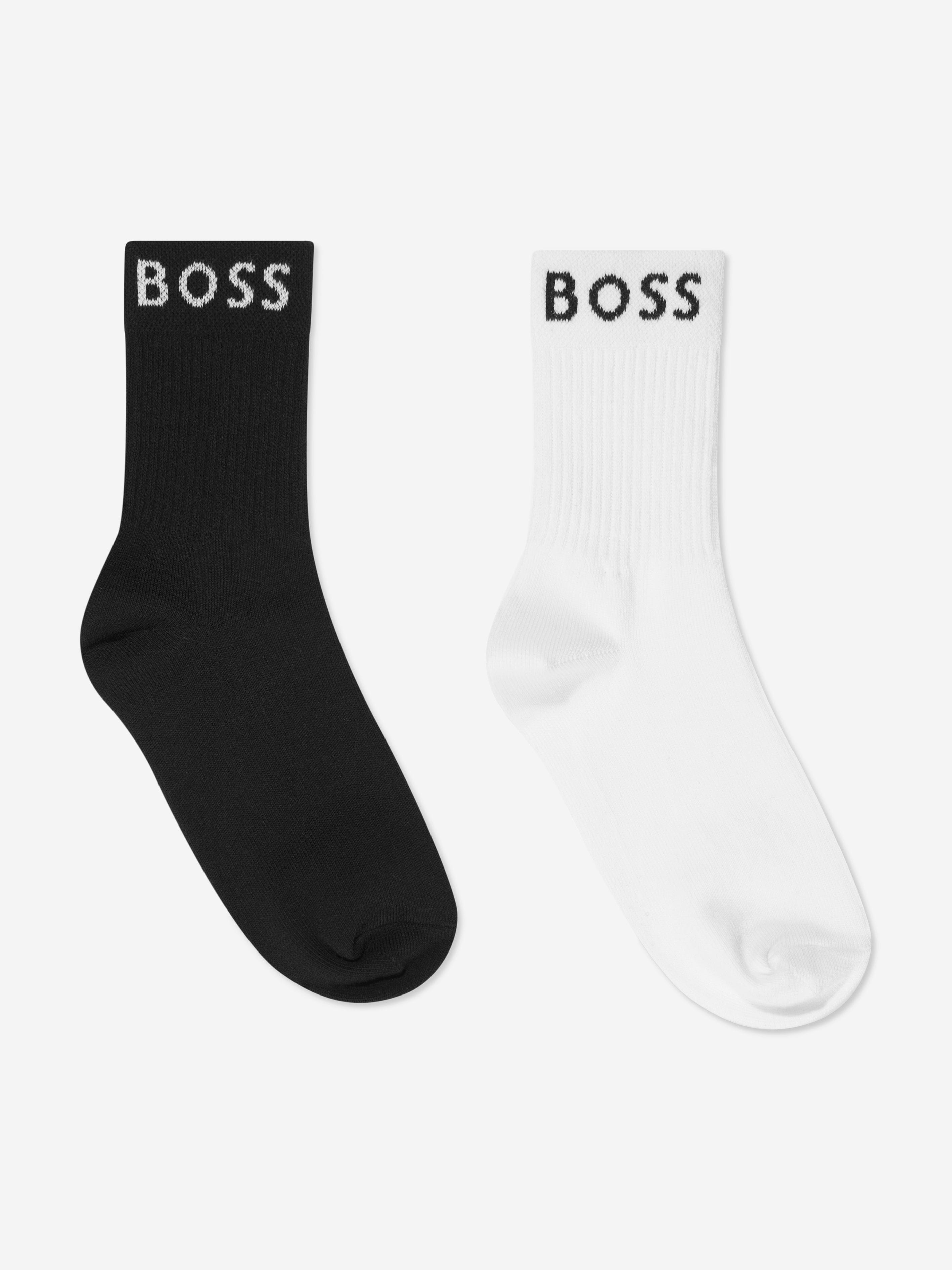 BOSS Boys Socks Set (2 Pairs) In White