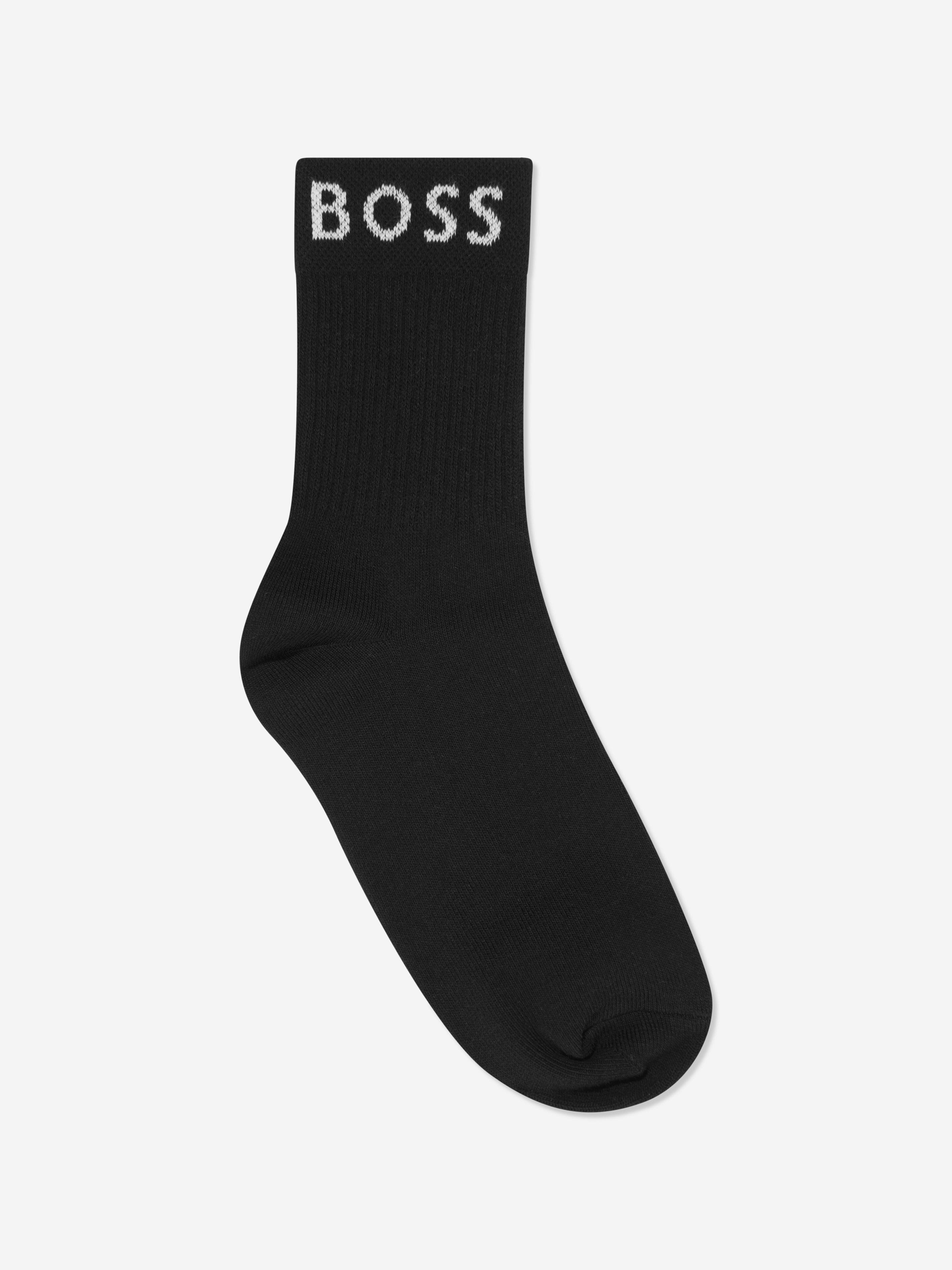 BOSS Boys Socks Set (2 Pairs) In White