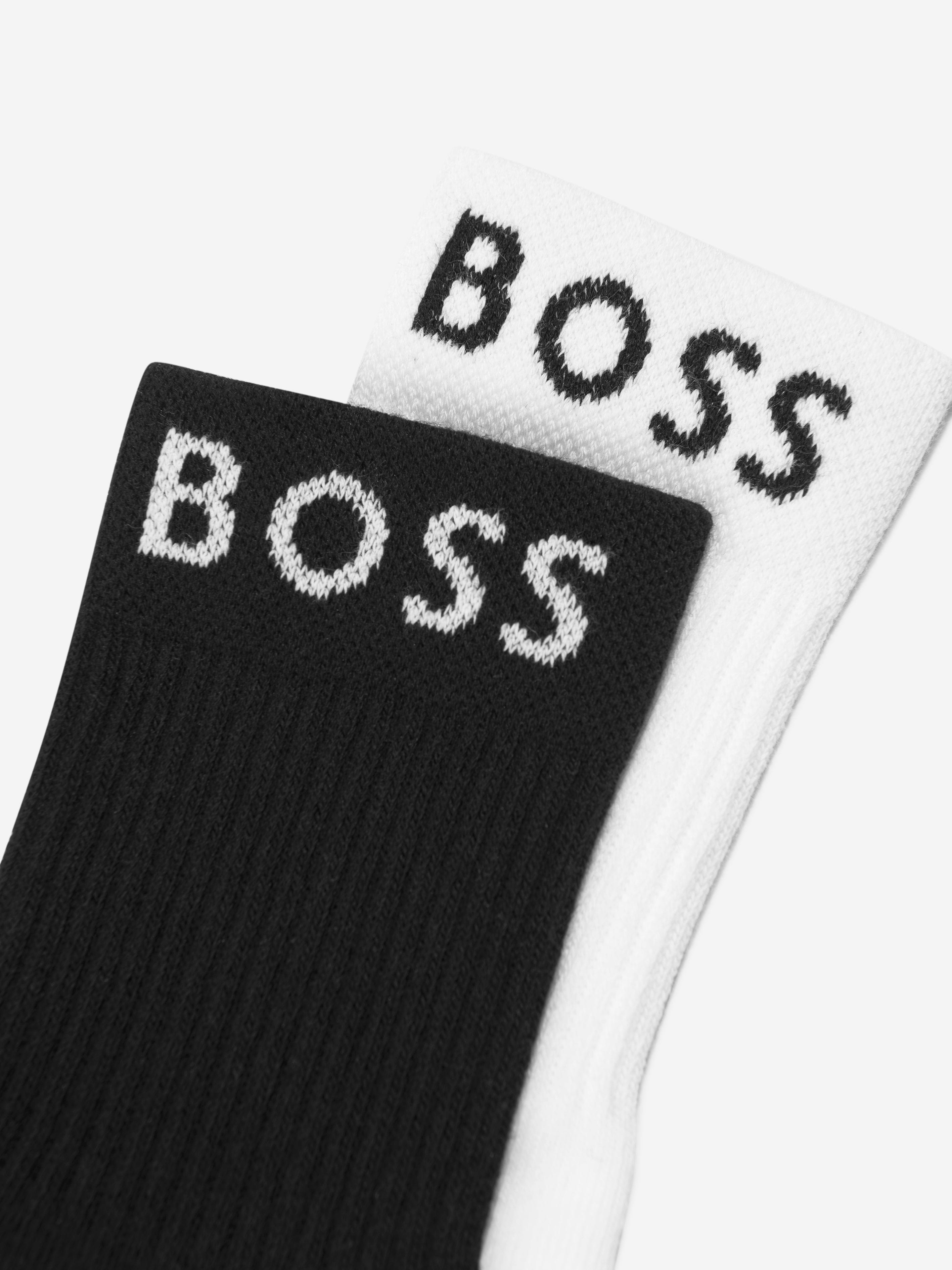 BOSS Boys Socks Set (2 Pairs) In White