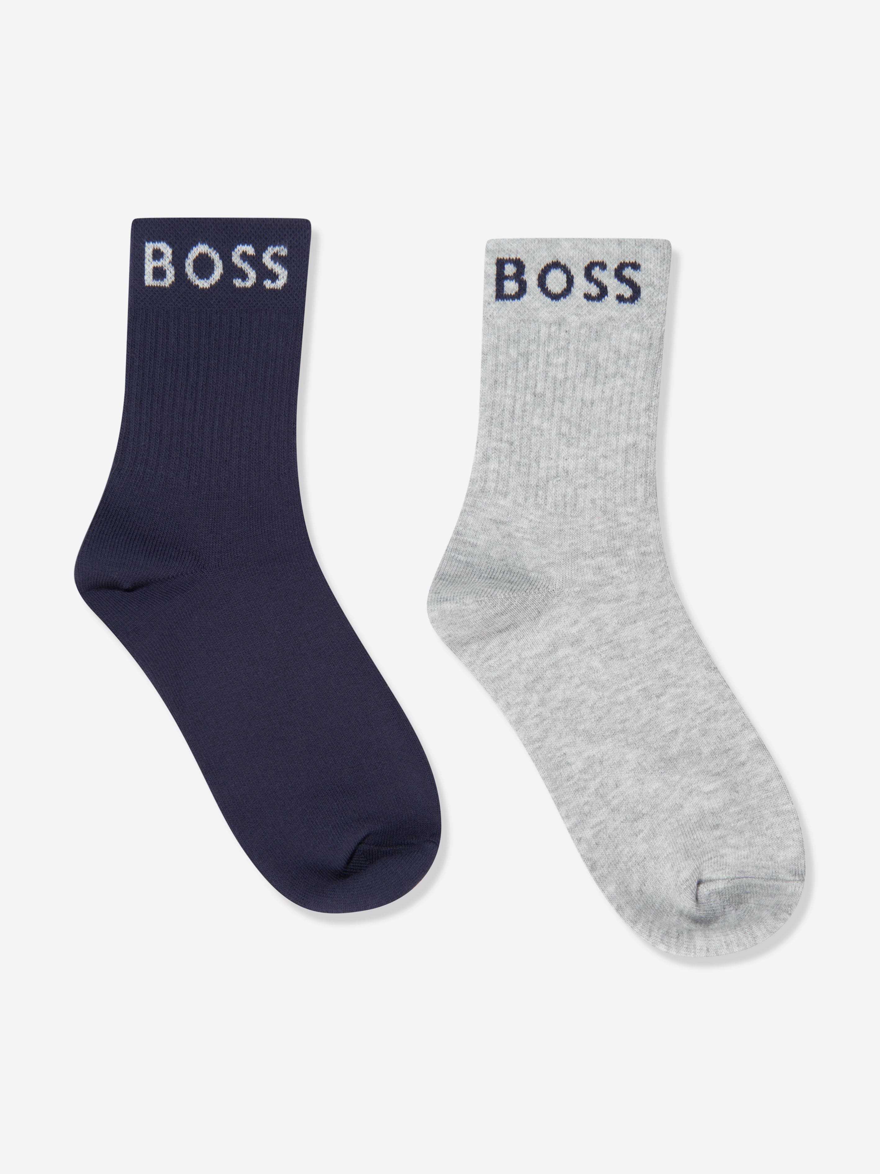 BOSS Boys Socks Set (2 Pairs) In Navy