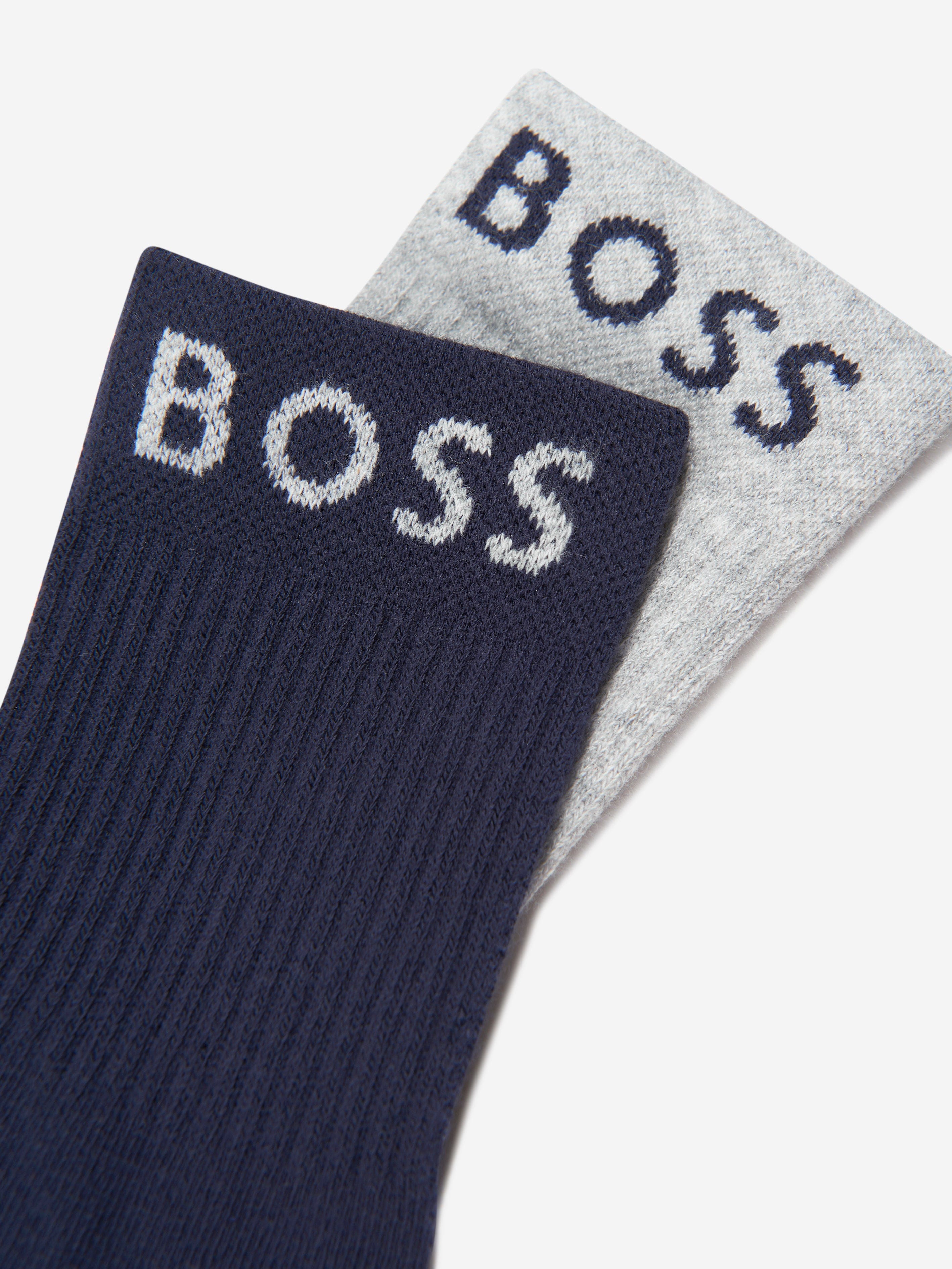 BOSS Boys Socks Set (2 Pairs) In Navy