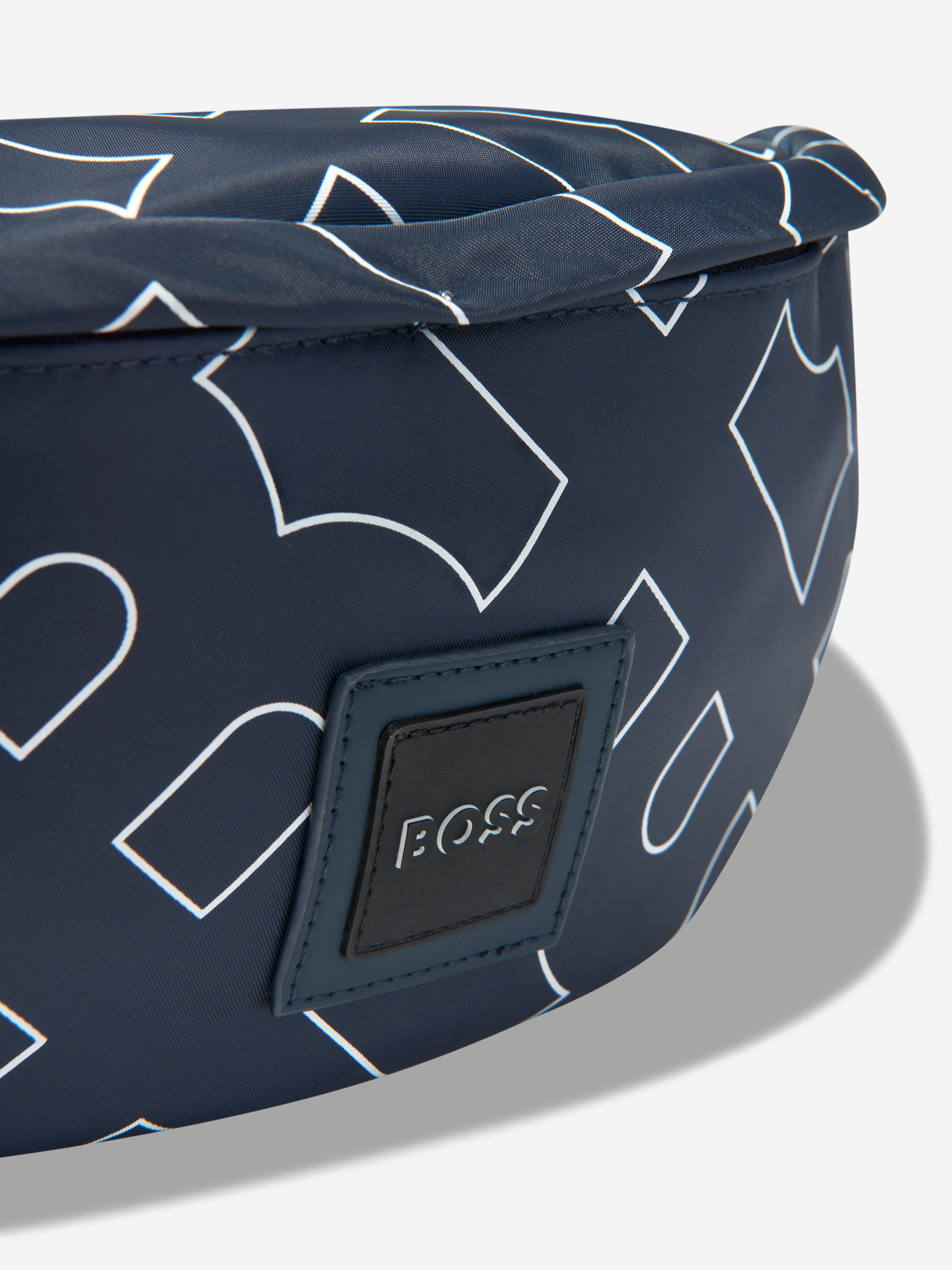 BOSS Kids Monogram Belt Bag In Navy