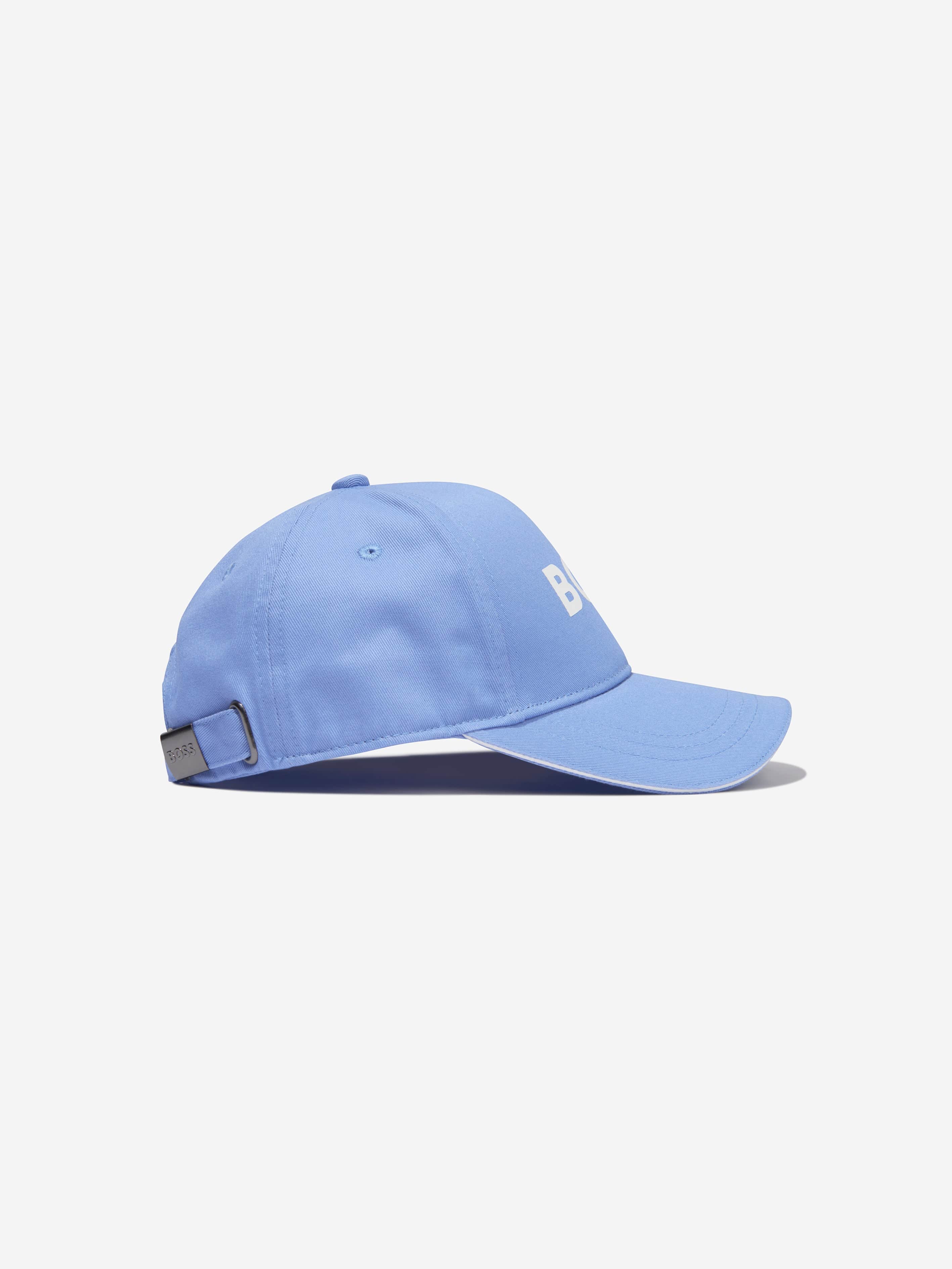 BOSS Boys Logo Cap In Blue