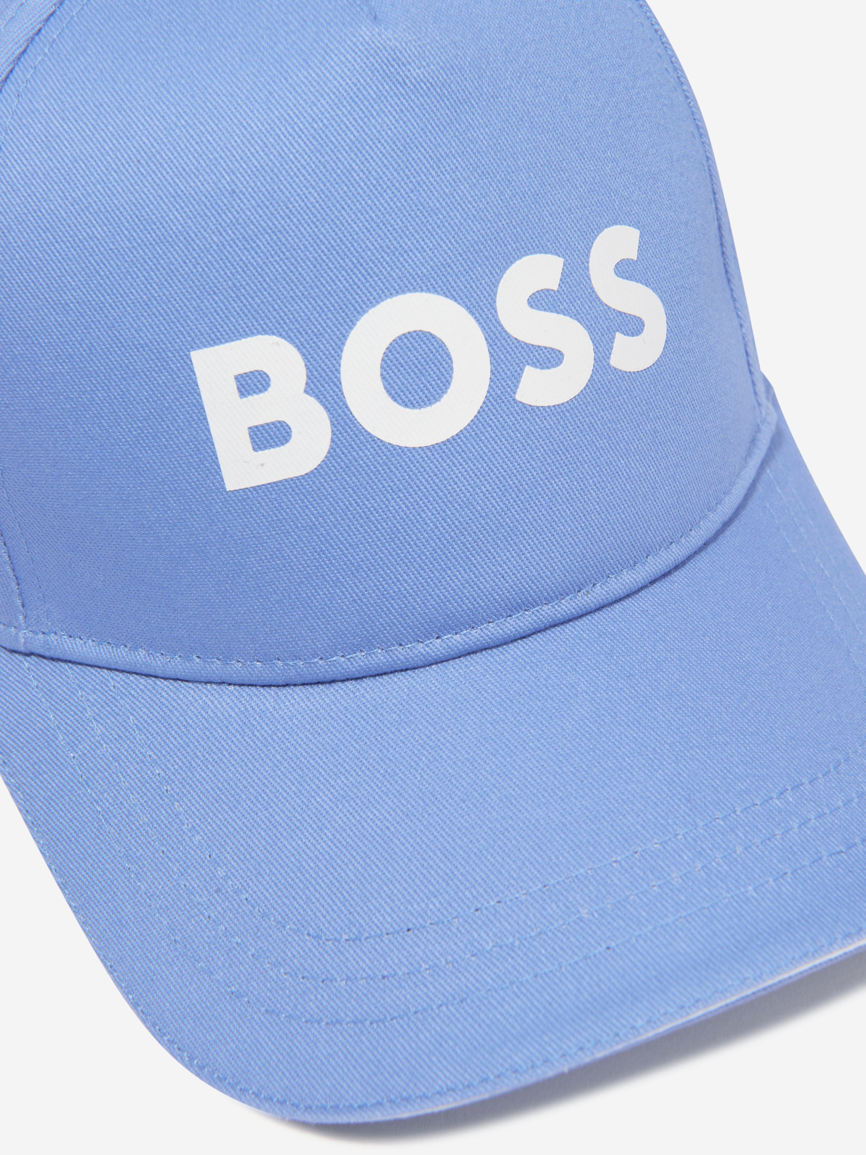 BOSS Boys Logo Cap In Blue