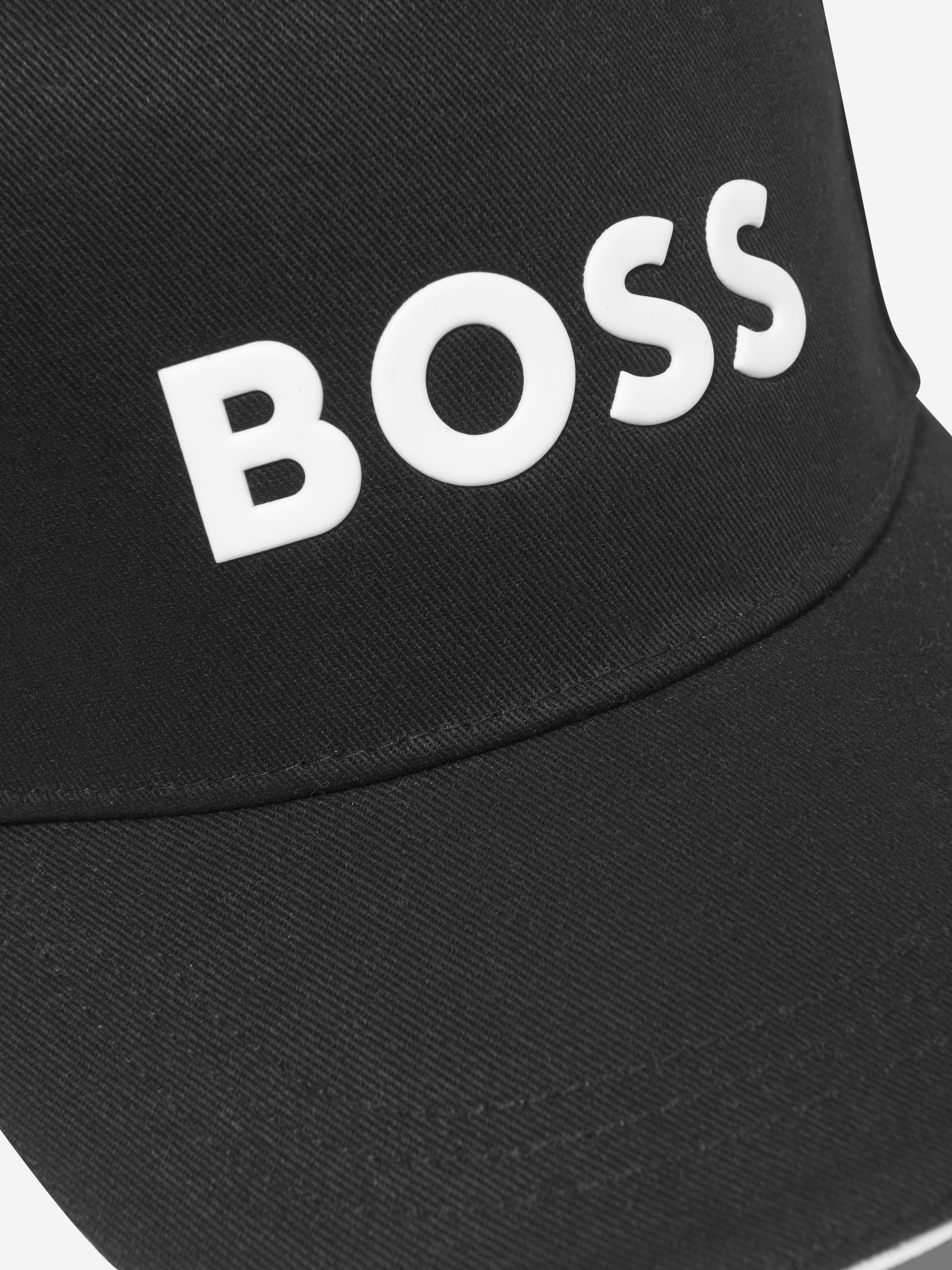 BOSS Boys Logo Cap In Black