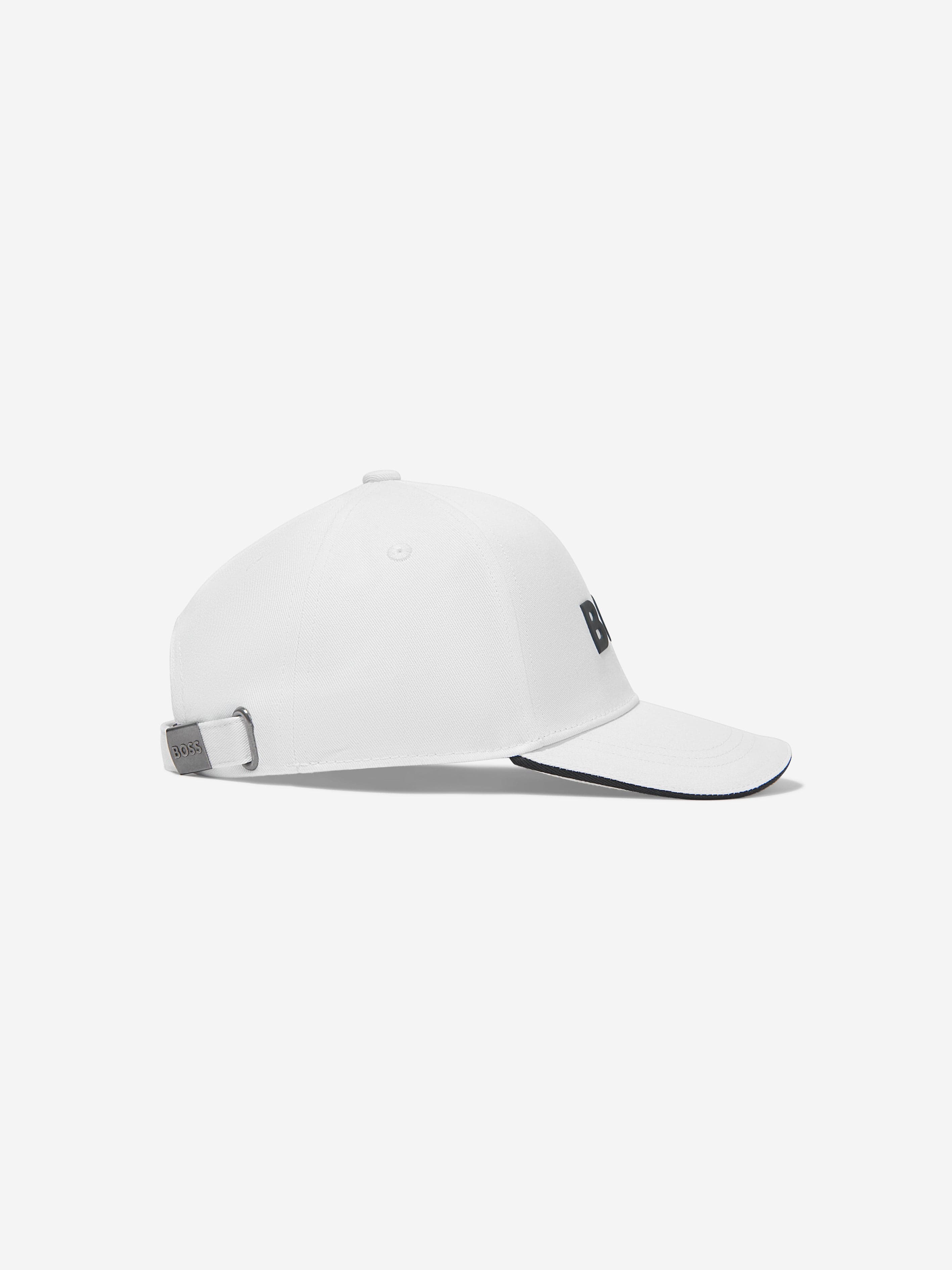 BOSS Boys Logo Cap In White