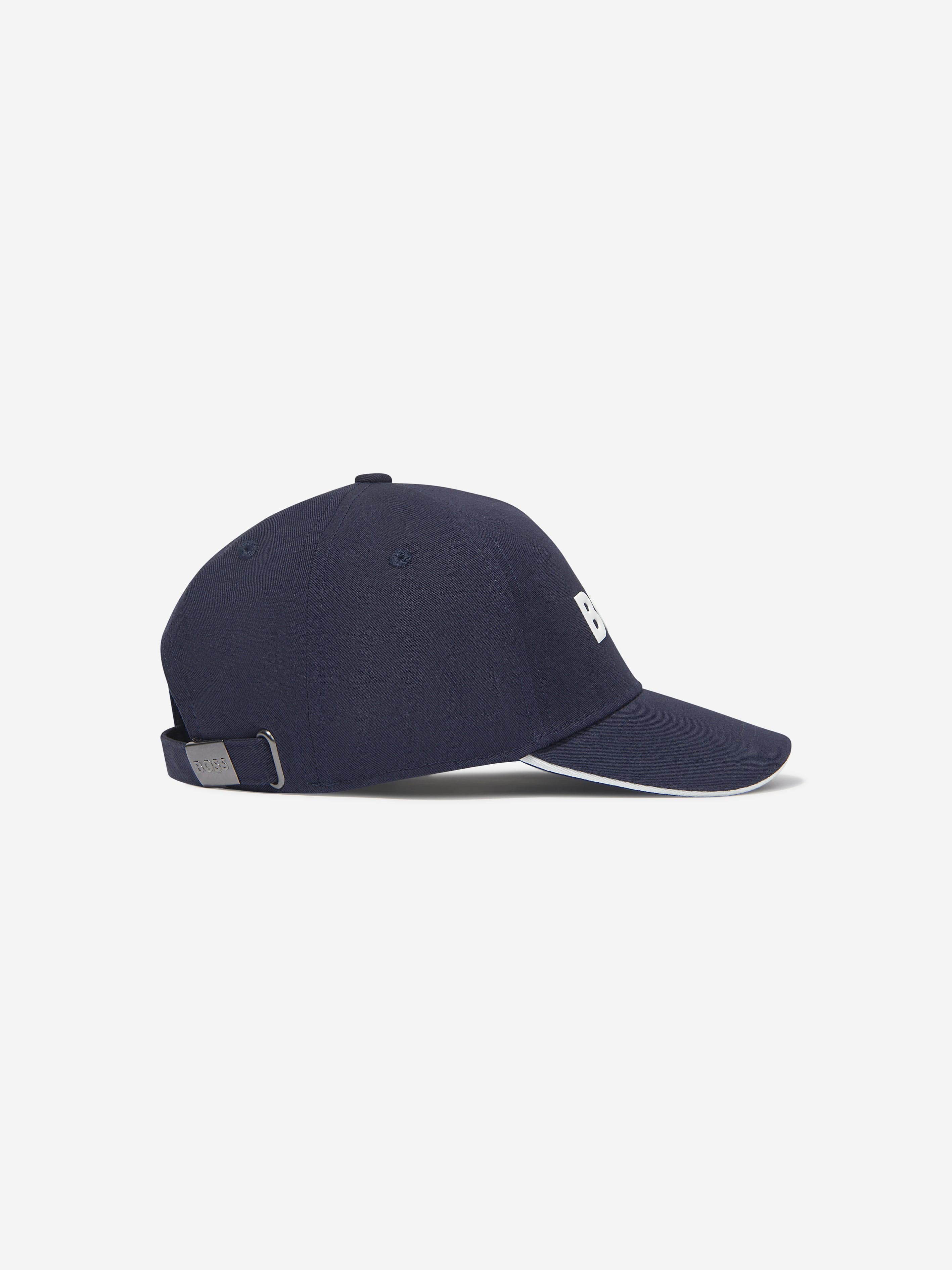 BOSS Boys Logo Cap In Navy