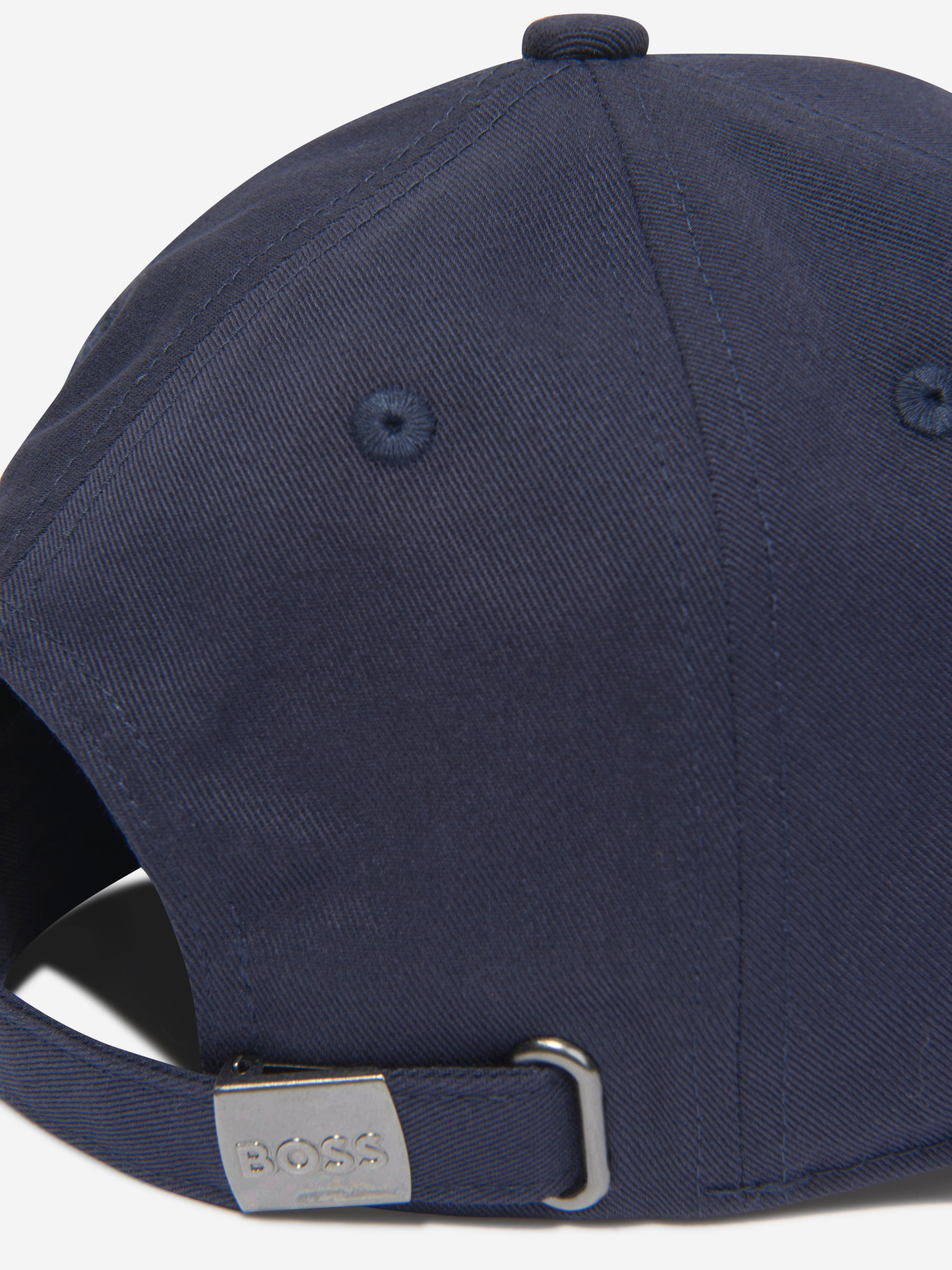 BOSS Boys Logo Cap In Navy