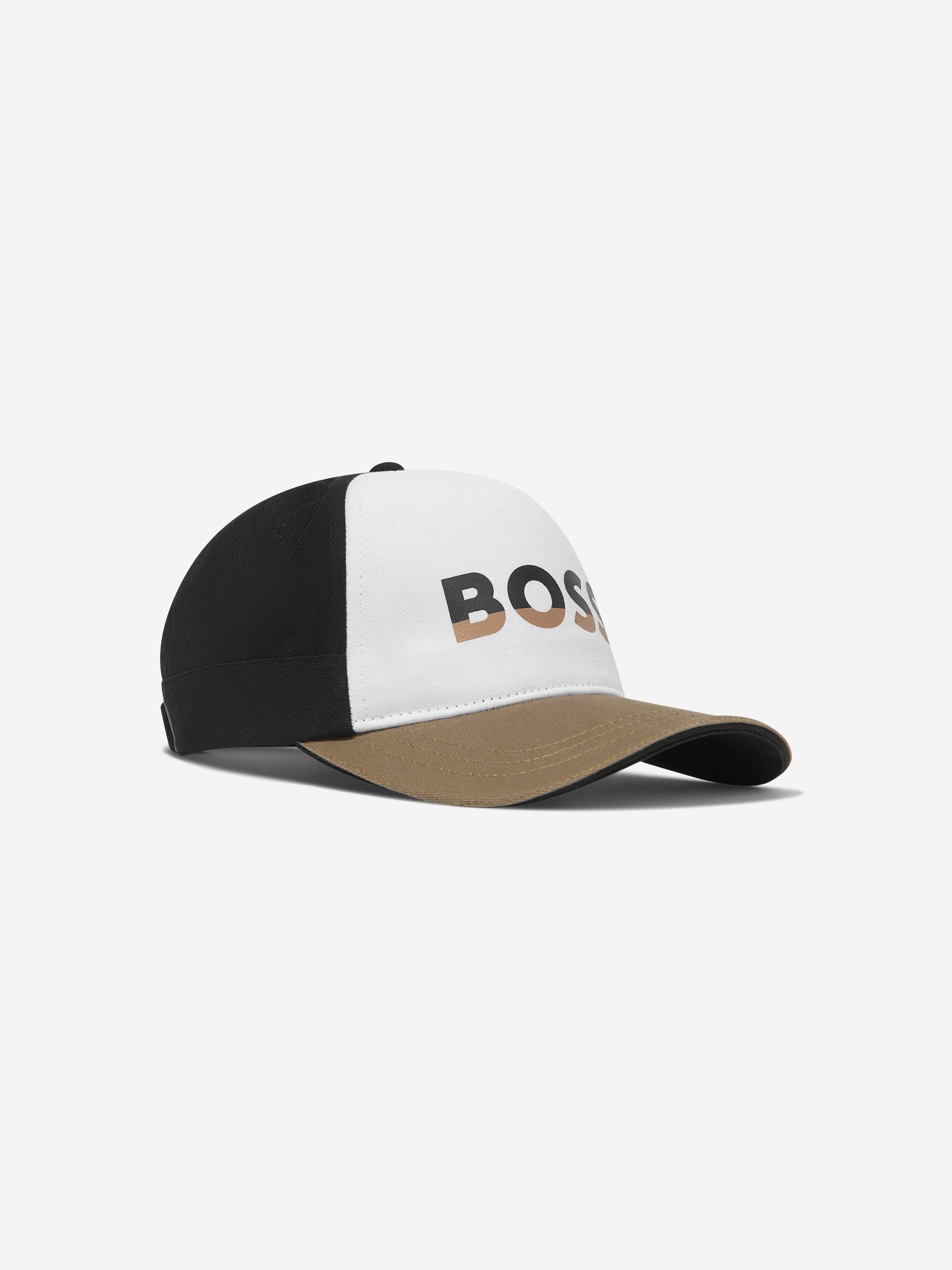 BOSS Boys Logo Cap In Beige