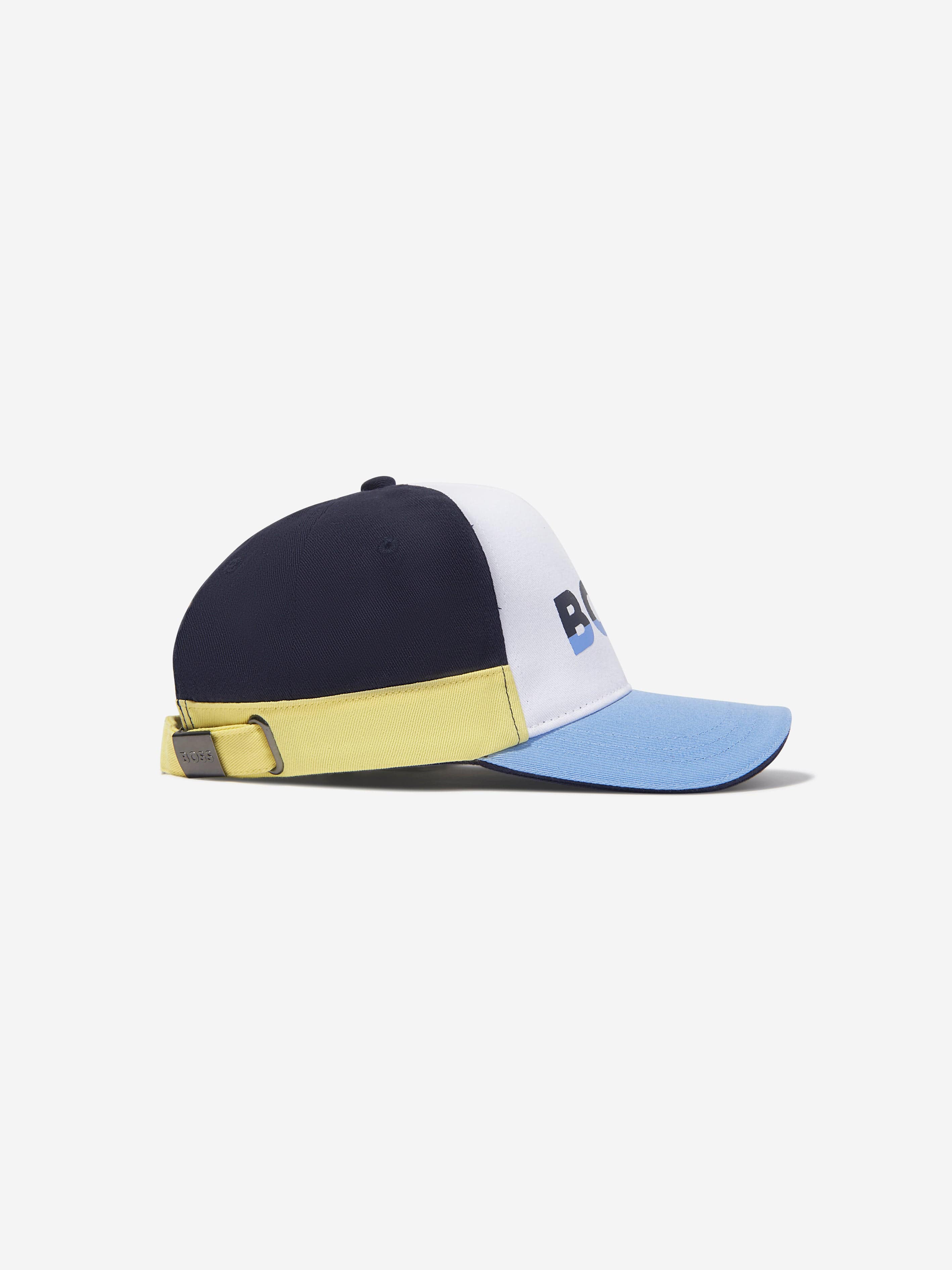 BOSS Boys Logo Cap In Blue