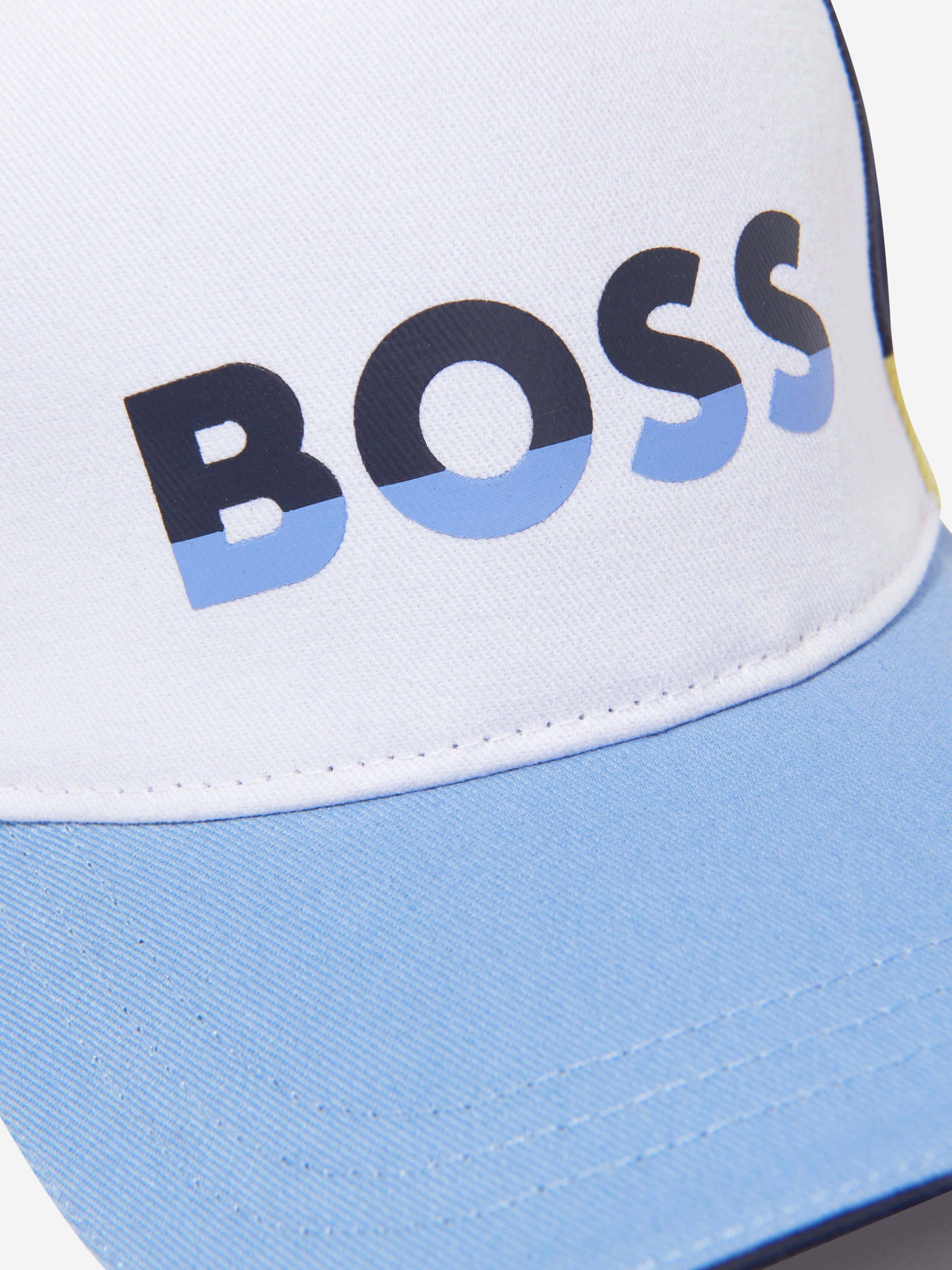 BOSS Boys Logo Cap In Blue