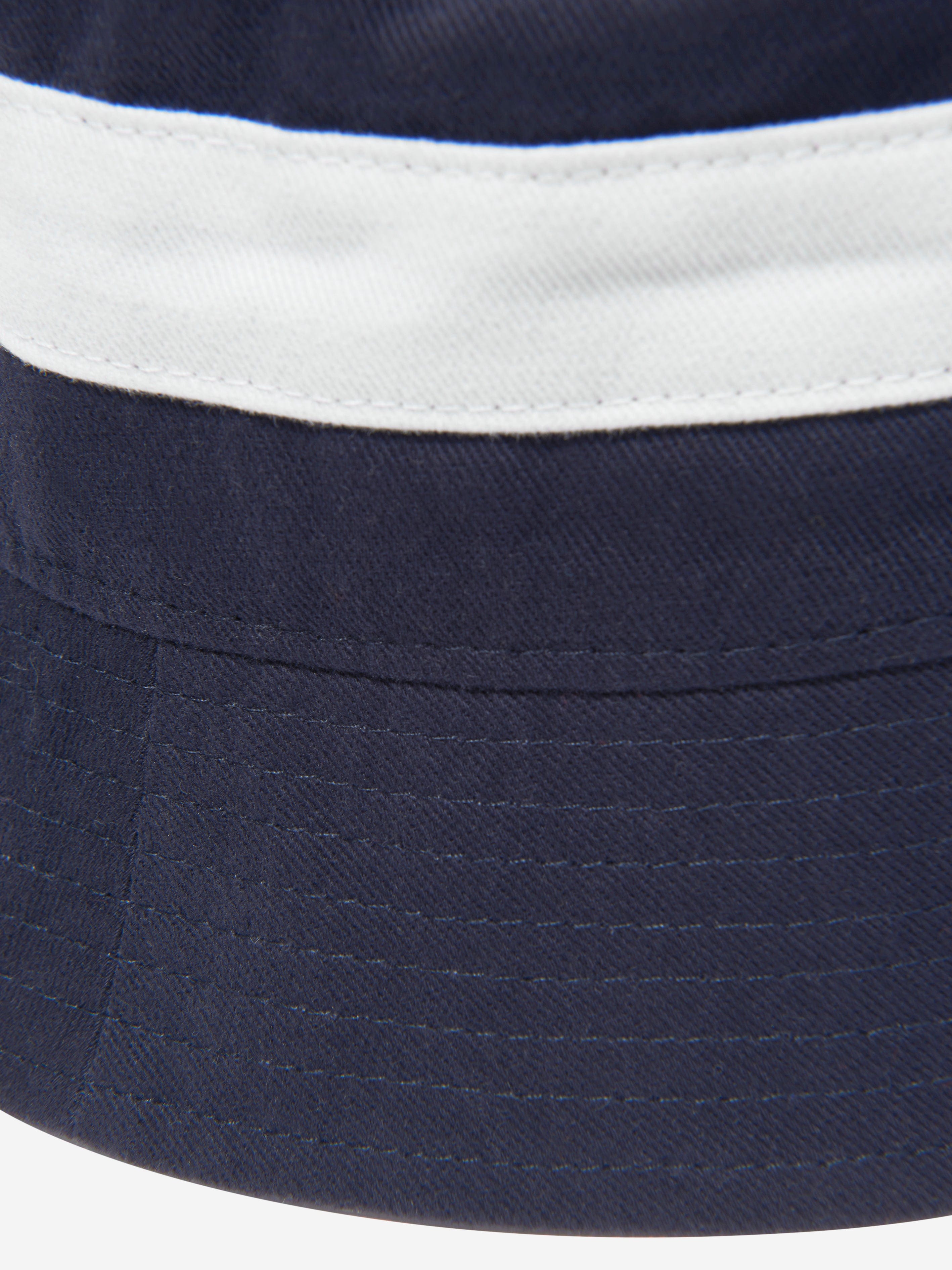 BOSS Boys Logo Bucket Hat In Navy