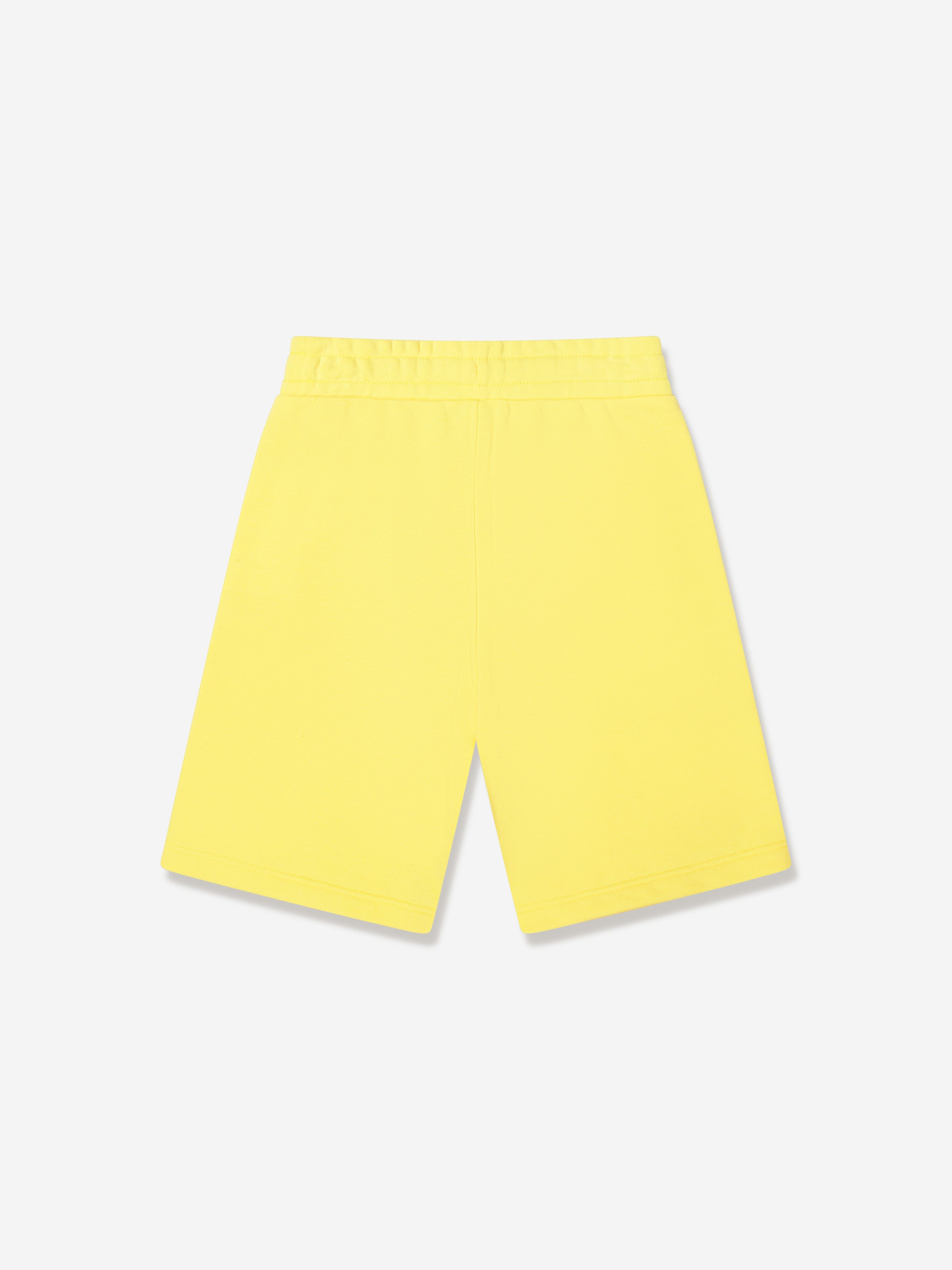 BOSS Boys Logo Sweat Shorts In Yellow