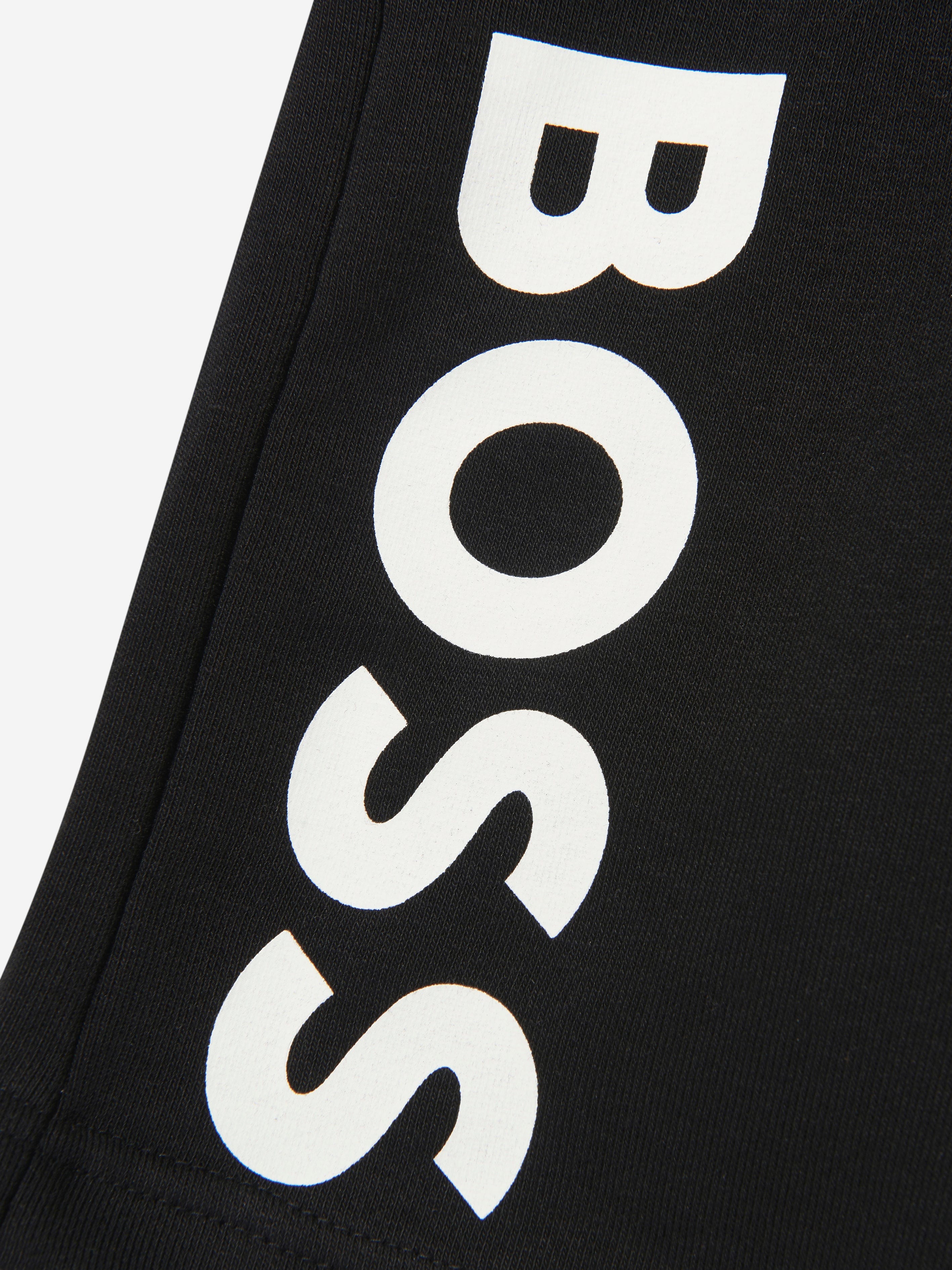 BOSS Boys Logo Bermuda Shorts In Black