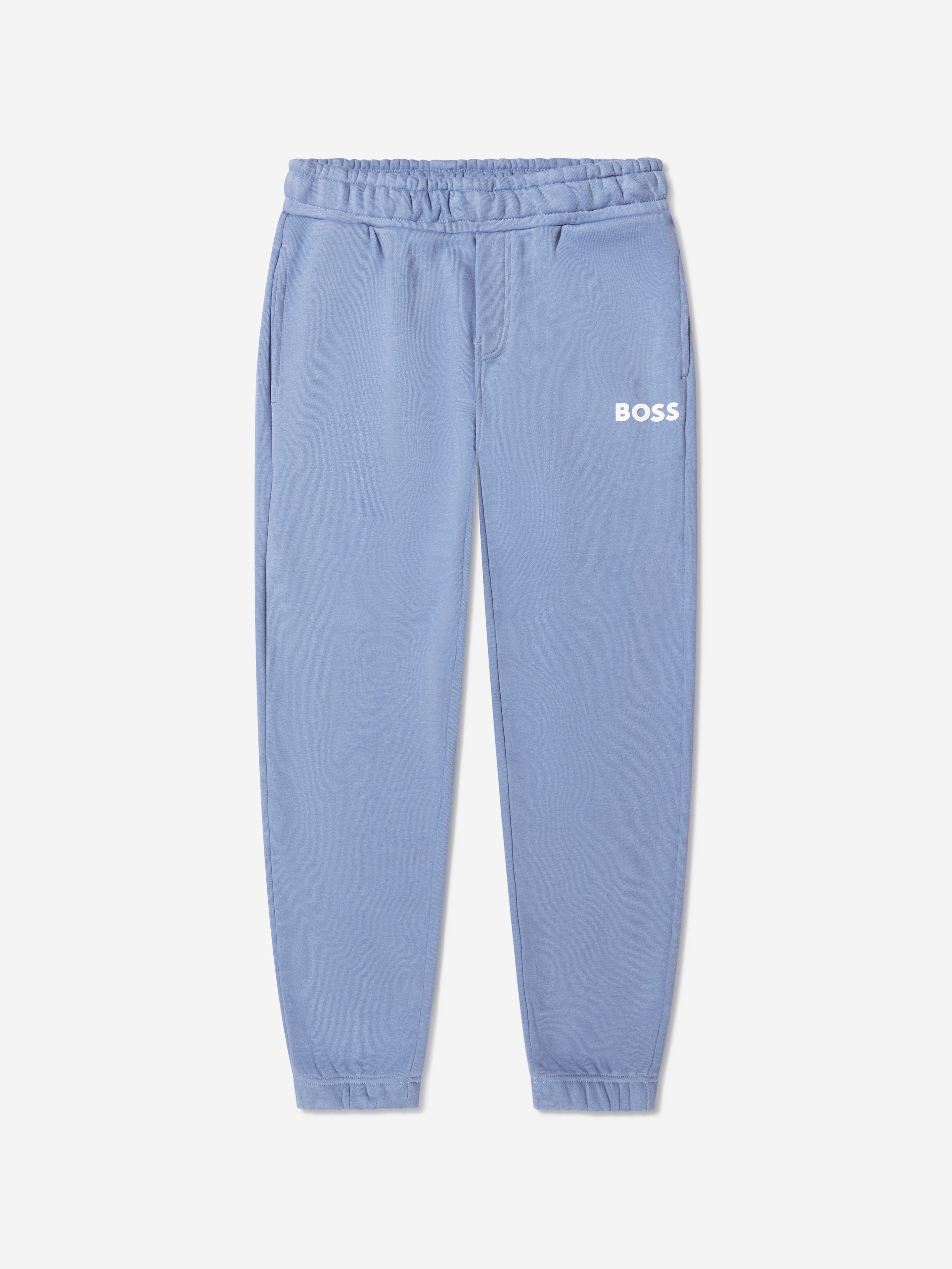 BOSS Boys Logo Joggers In Blue