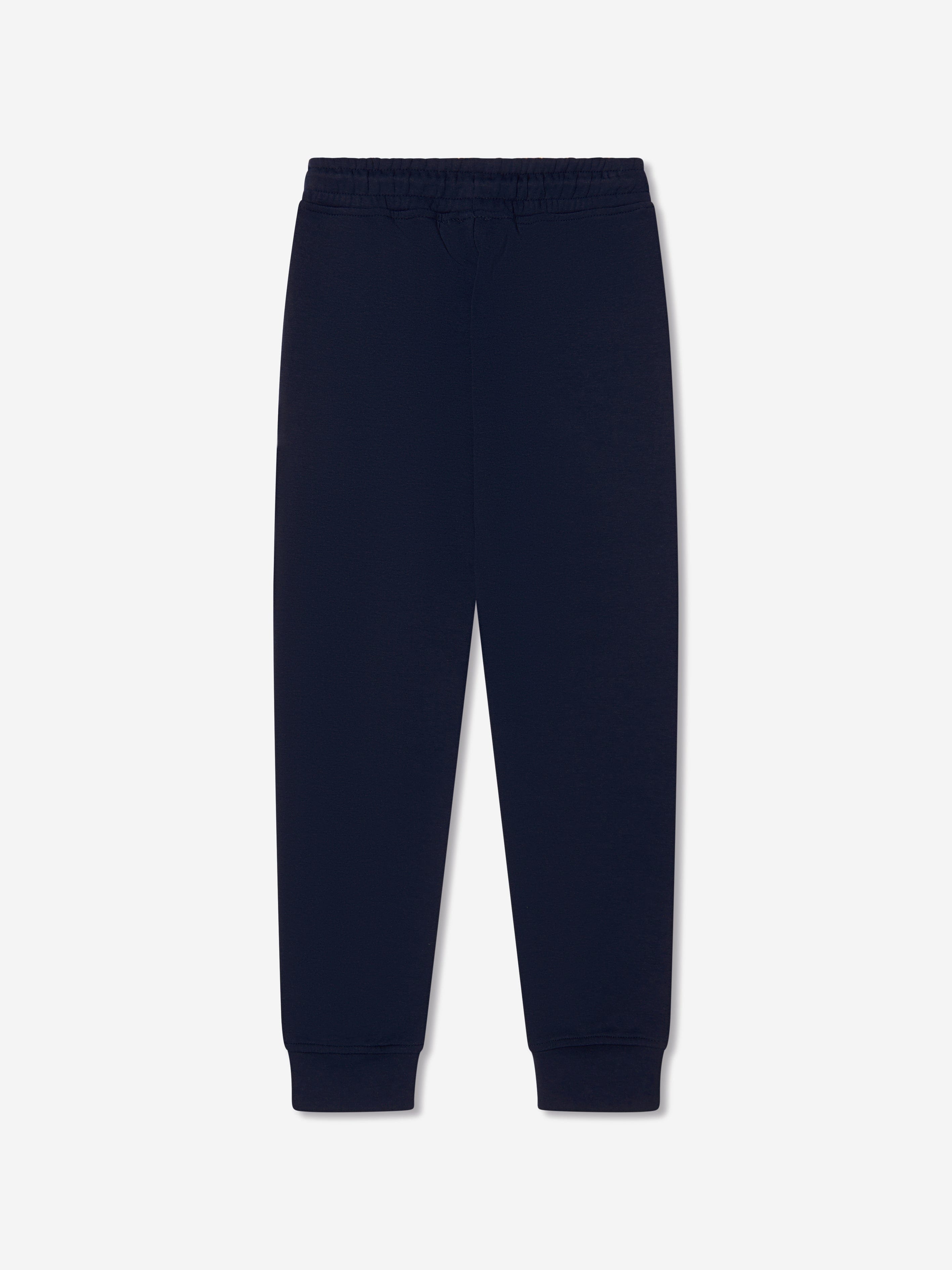 BOSS Boys Logo Stripe Joggers In Navy