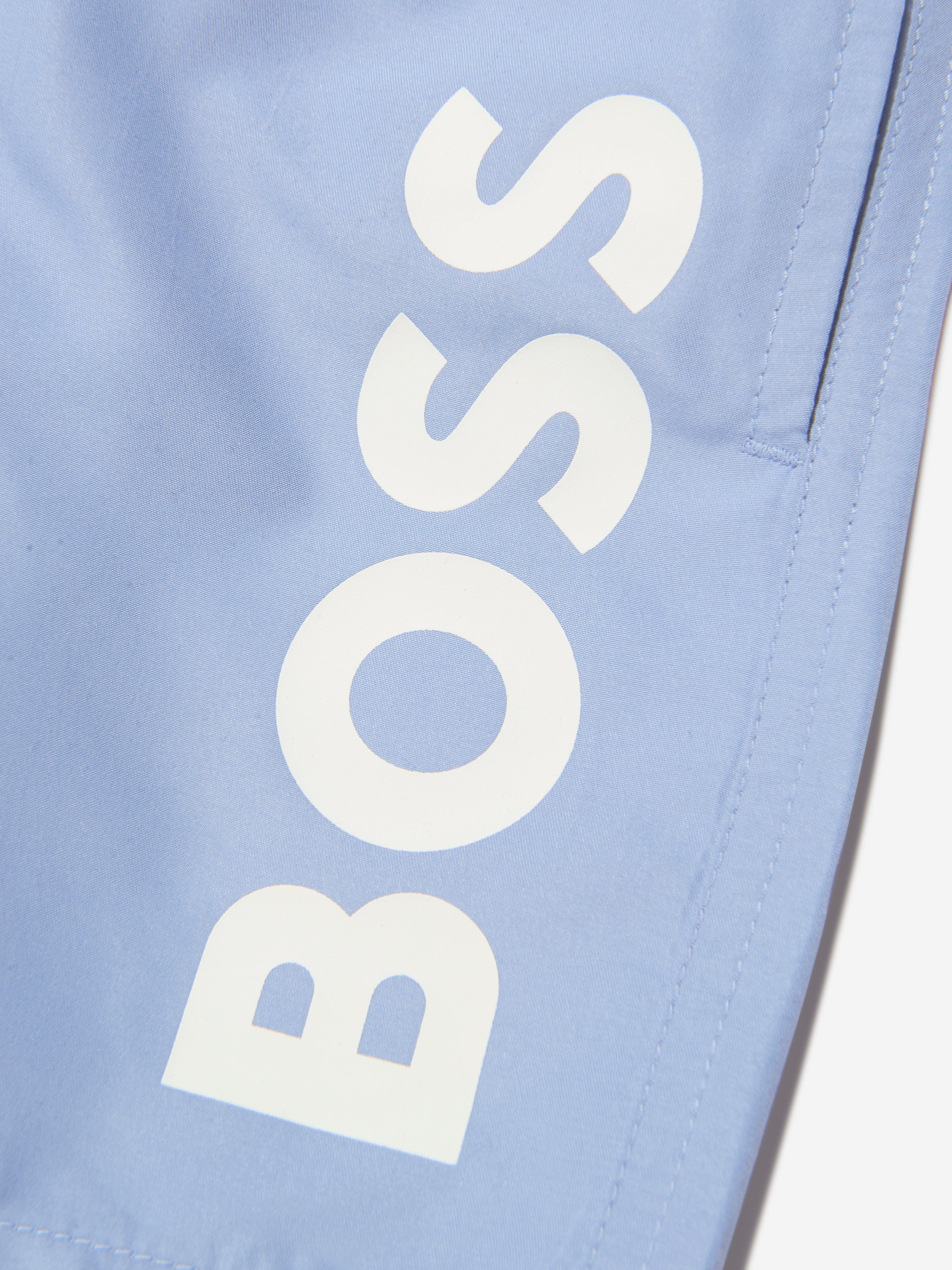 BOSS Boys Logo Swim Shorts In Blue