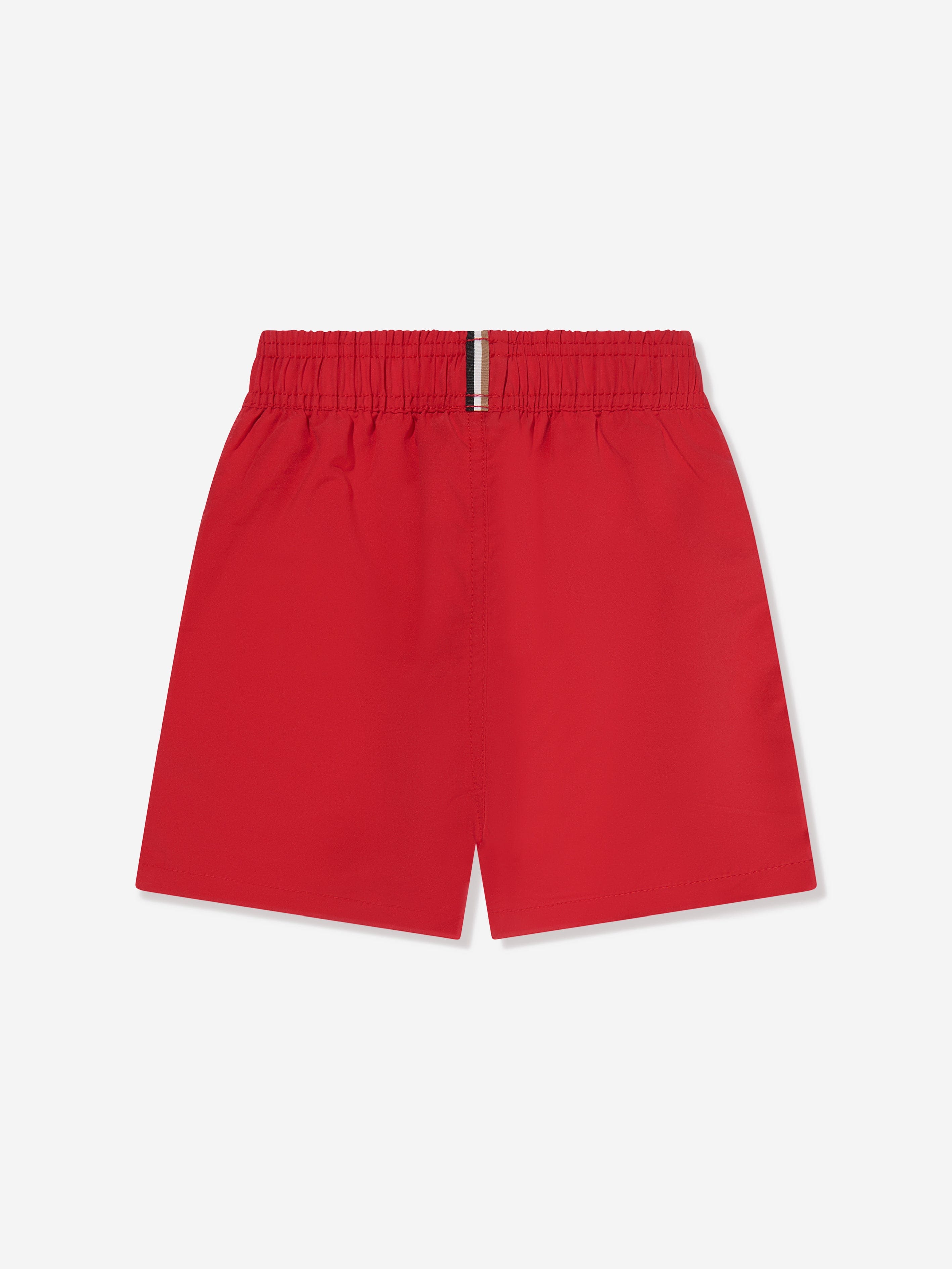 BOSS Boys Logo Swim Shorts In Red