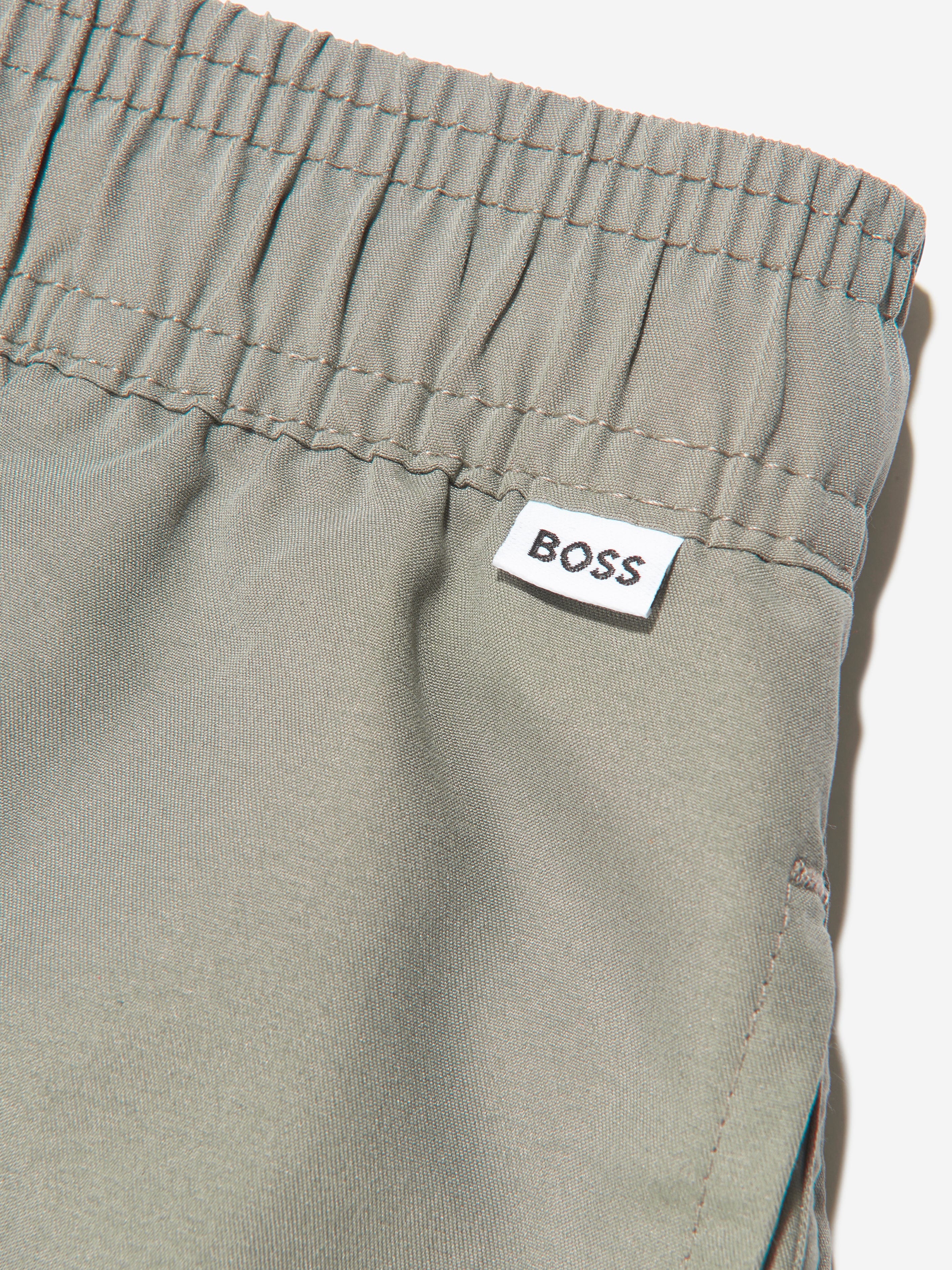 BOSS Boys Swim Shorts In Green