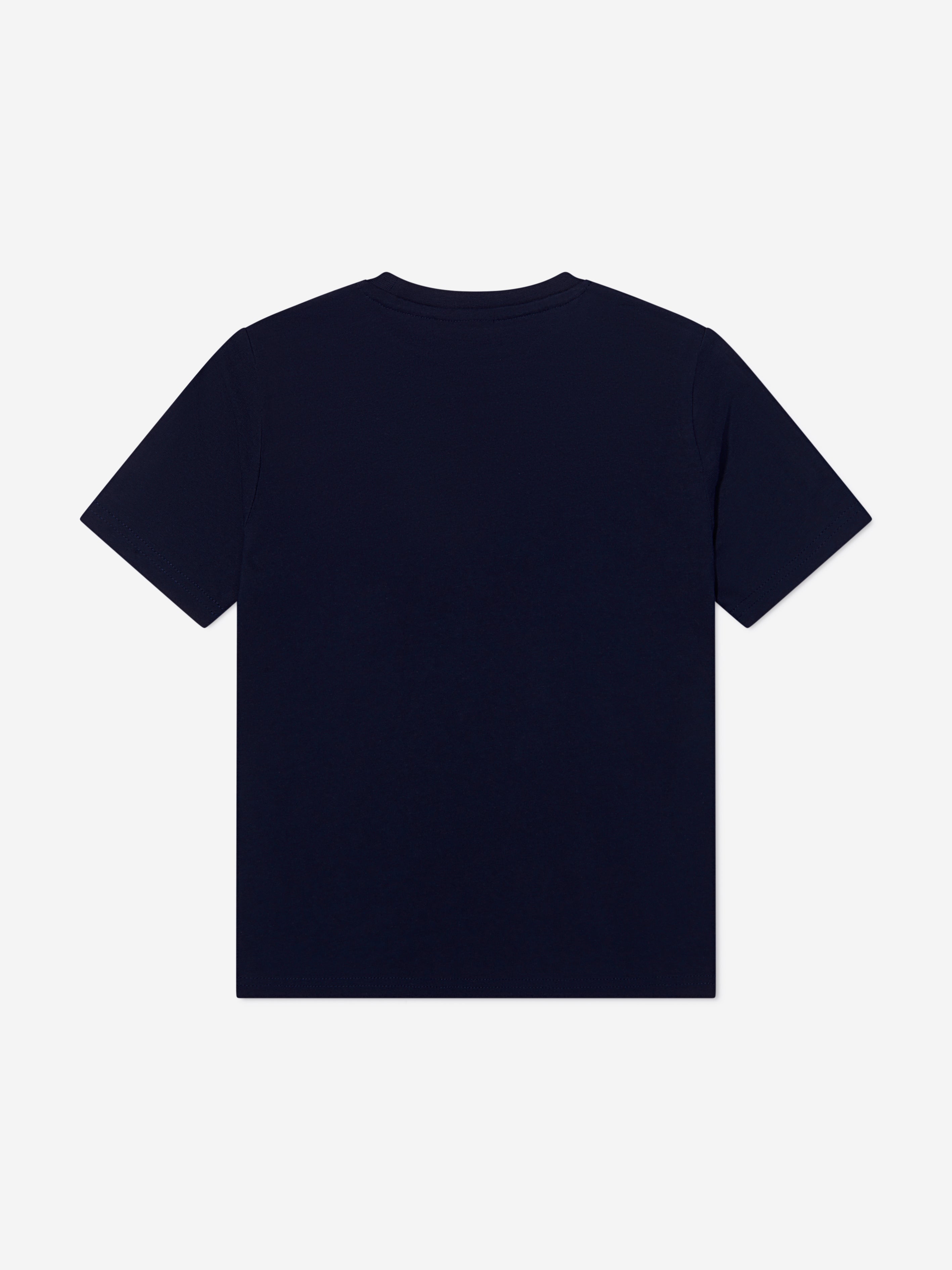 BOSS Boys Gradient Logo Print T-Shirt In Black