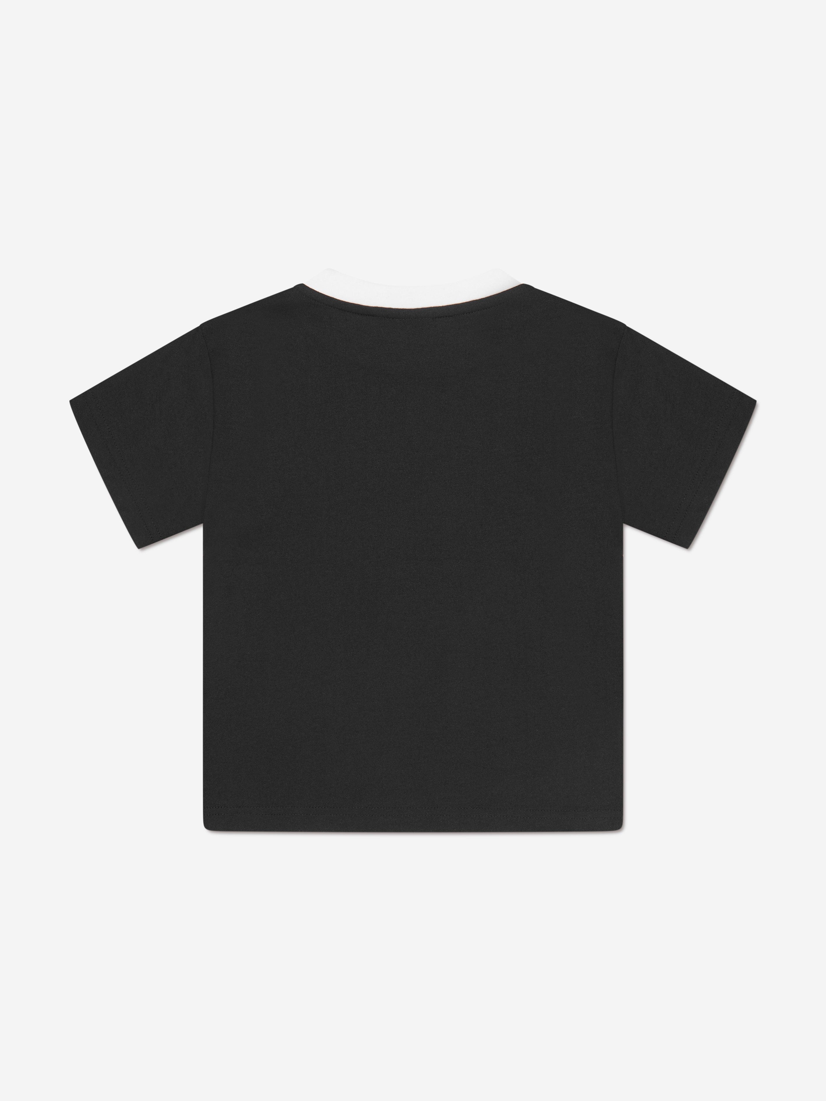 BOSS Boys Monogram Logo T-Shirt In Black