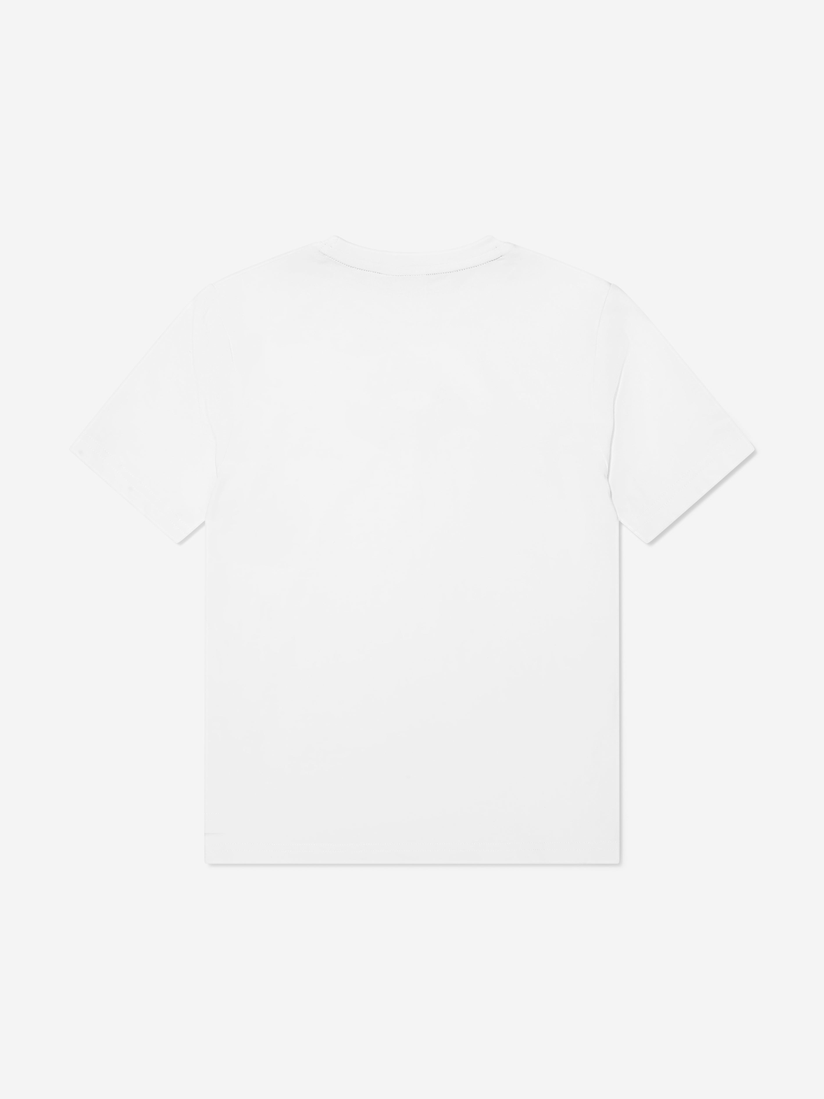 BOSS Boys Logo Print T-Shirt In White