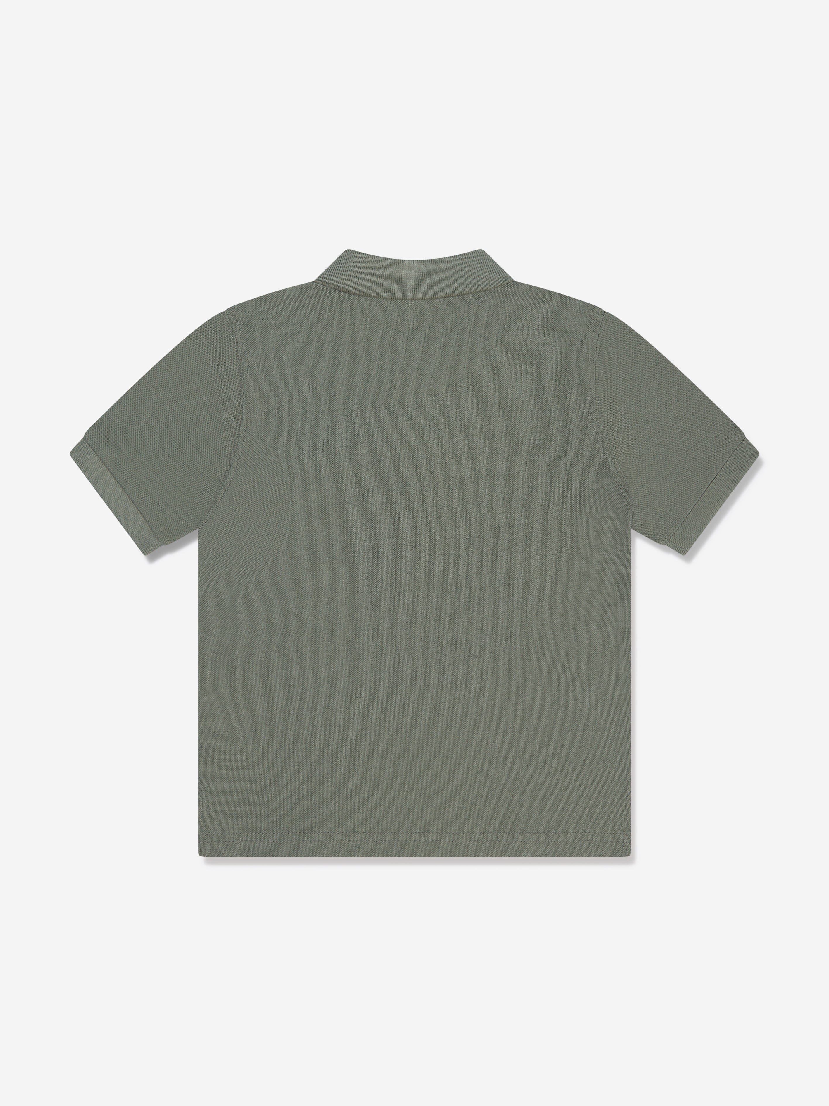 BOSS Boys Logo Polo Shirt In Green