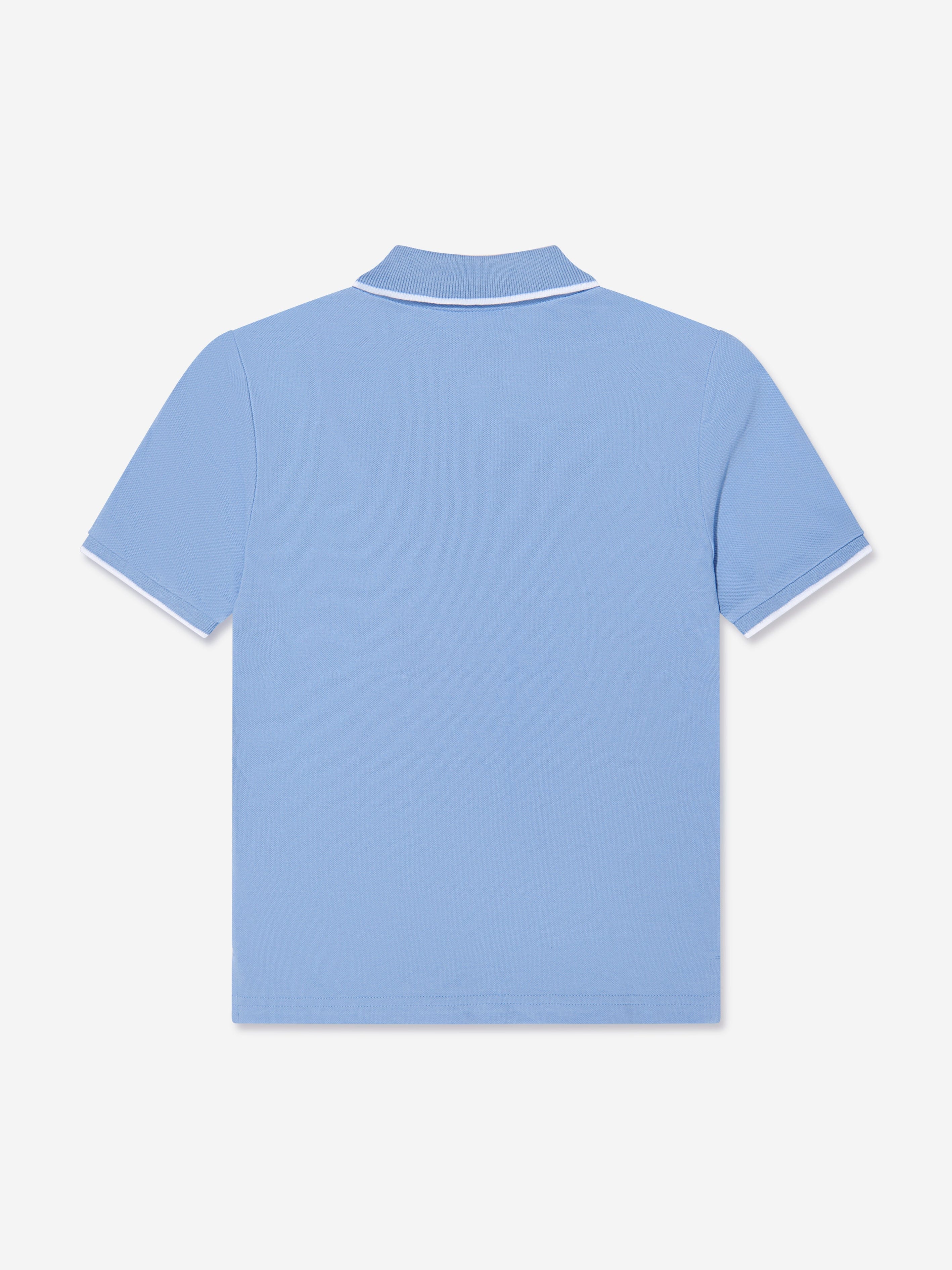 BOSS Boys Logo Polo Shirt In Blue