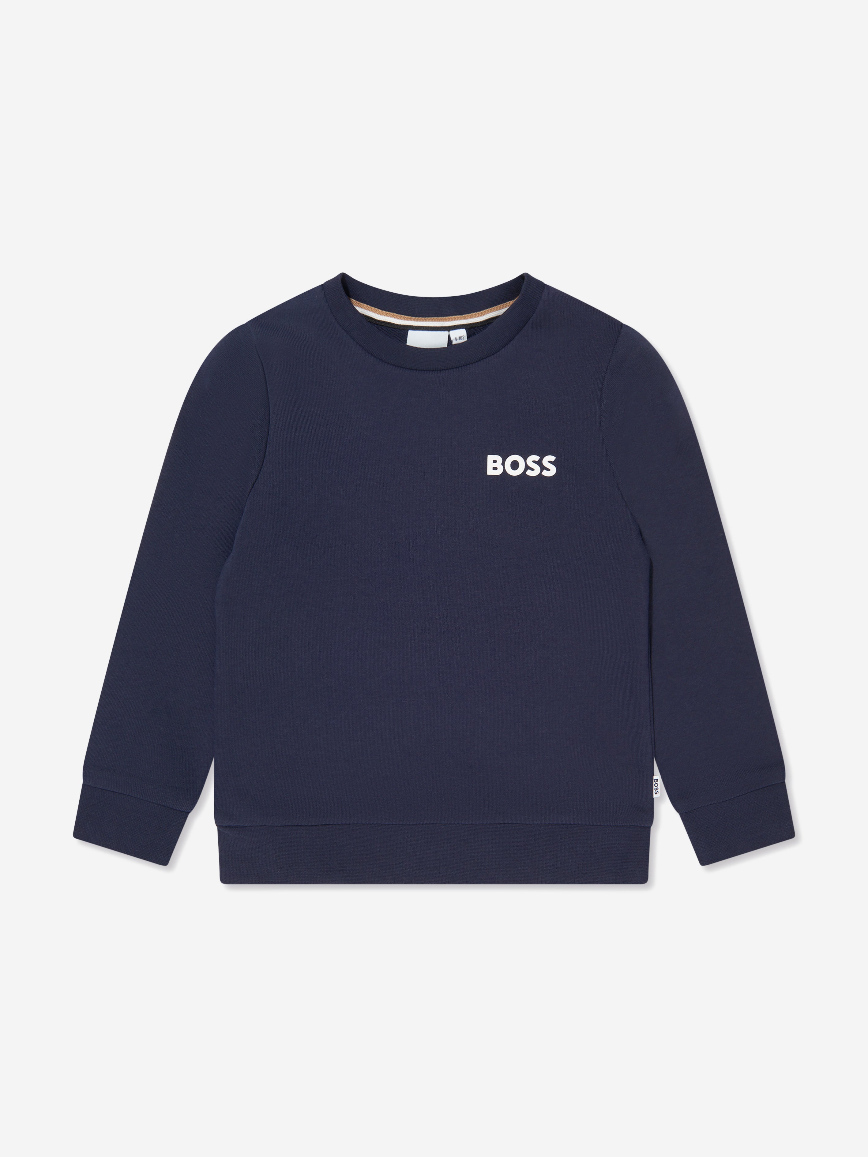 BOSS Boys Logo Sweatshirt In Navy