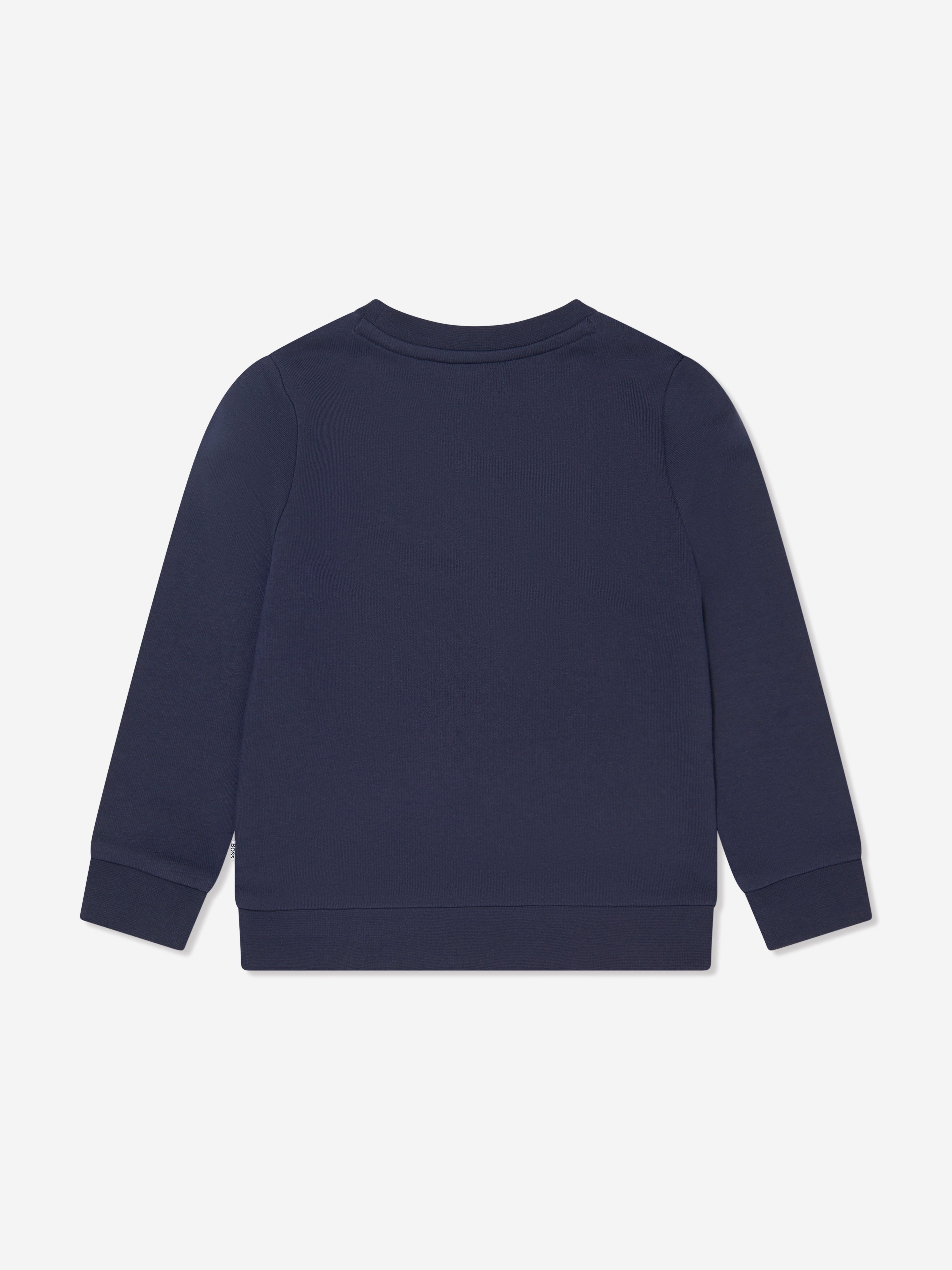 BOSS Boys Logo Sweatshirt In Navy