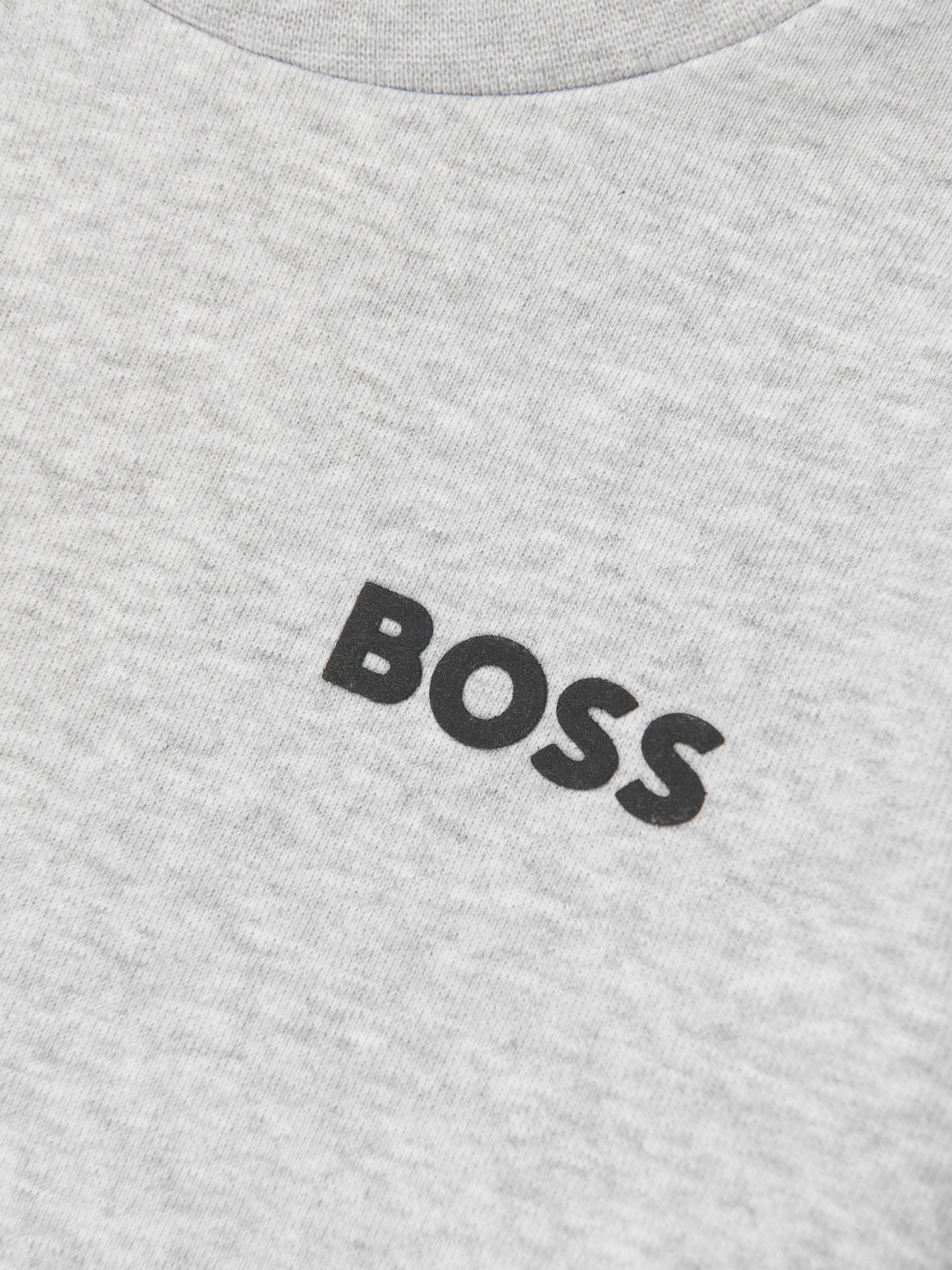 BOSS Boys Logo Sweatshirt In Grey