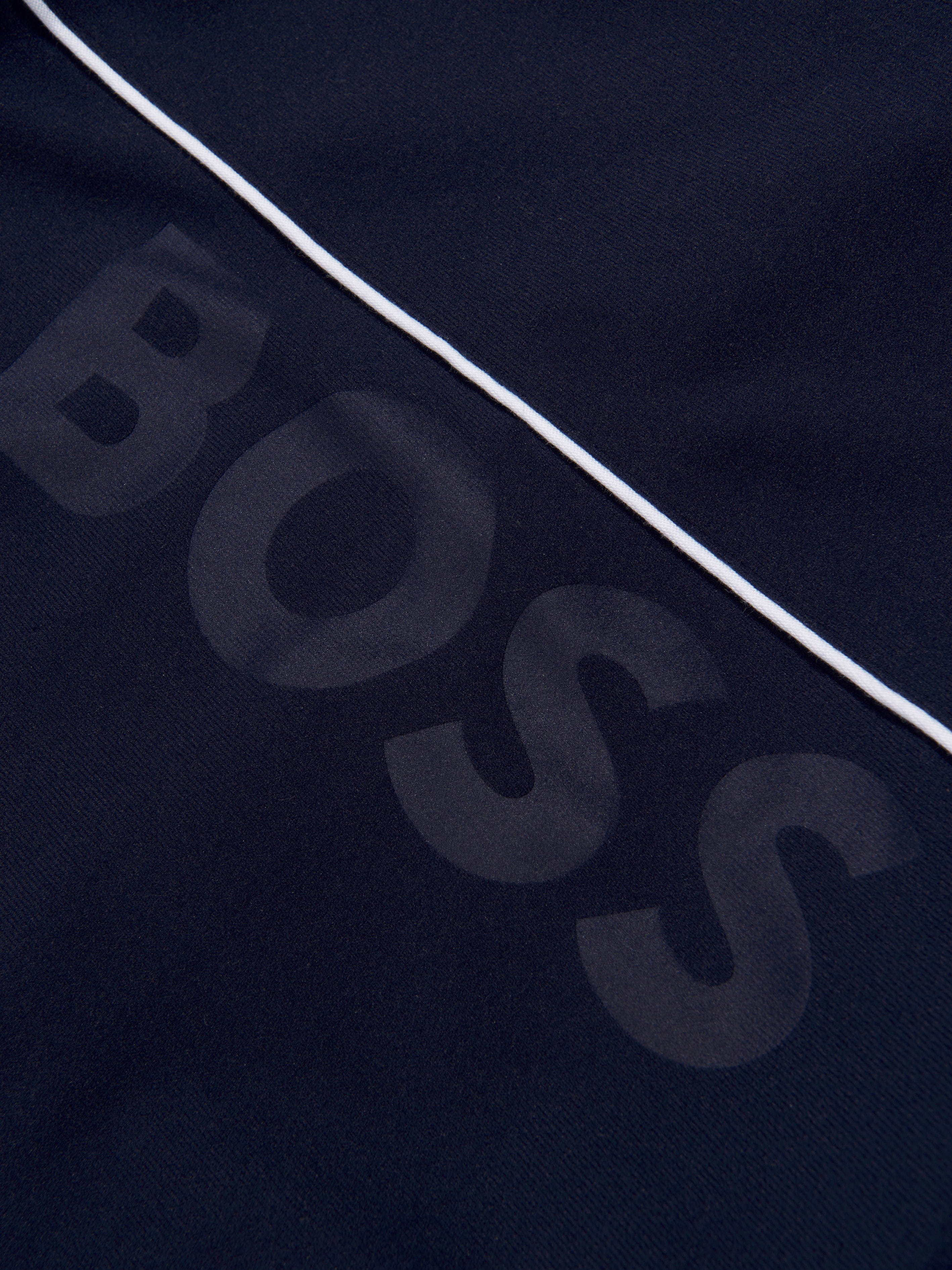 BOSS Boys Zip Up Sweatshirt In Navy