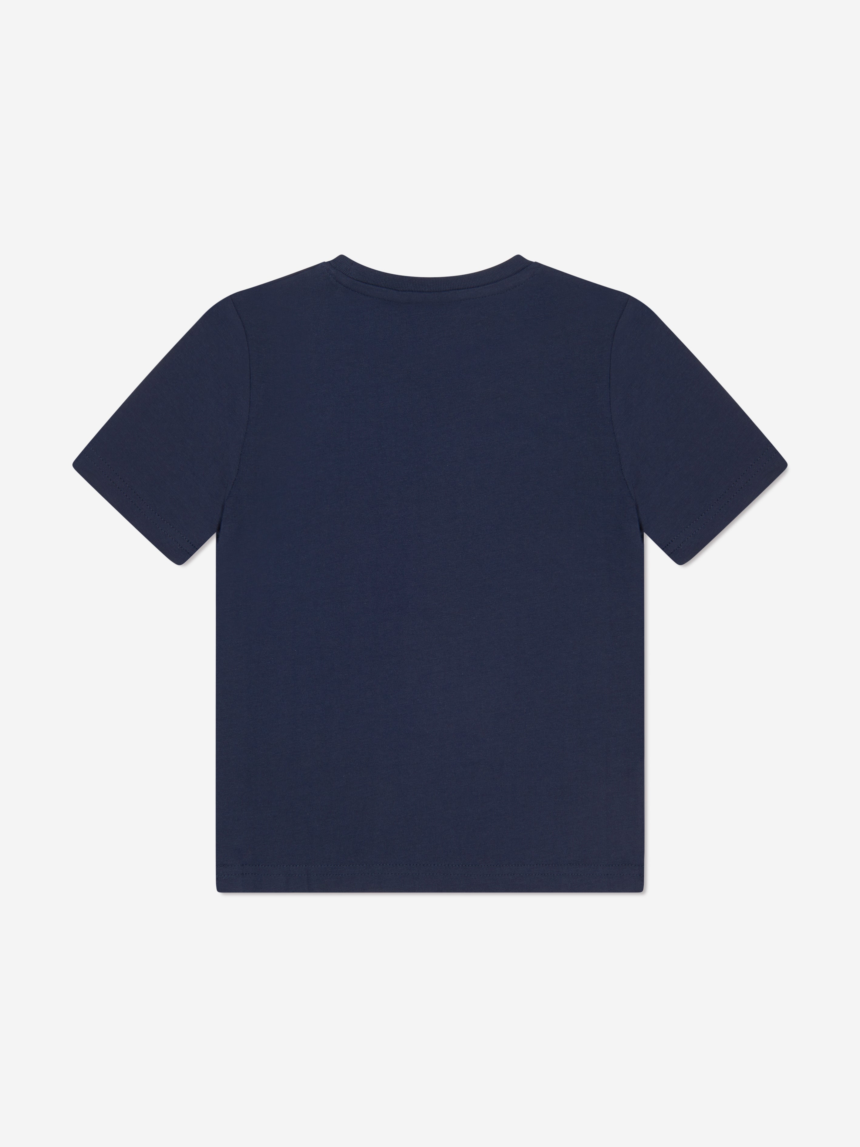 BOSS Boys Logo T-Shirt in Navy