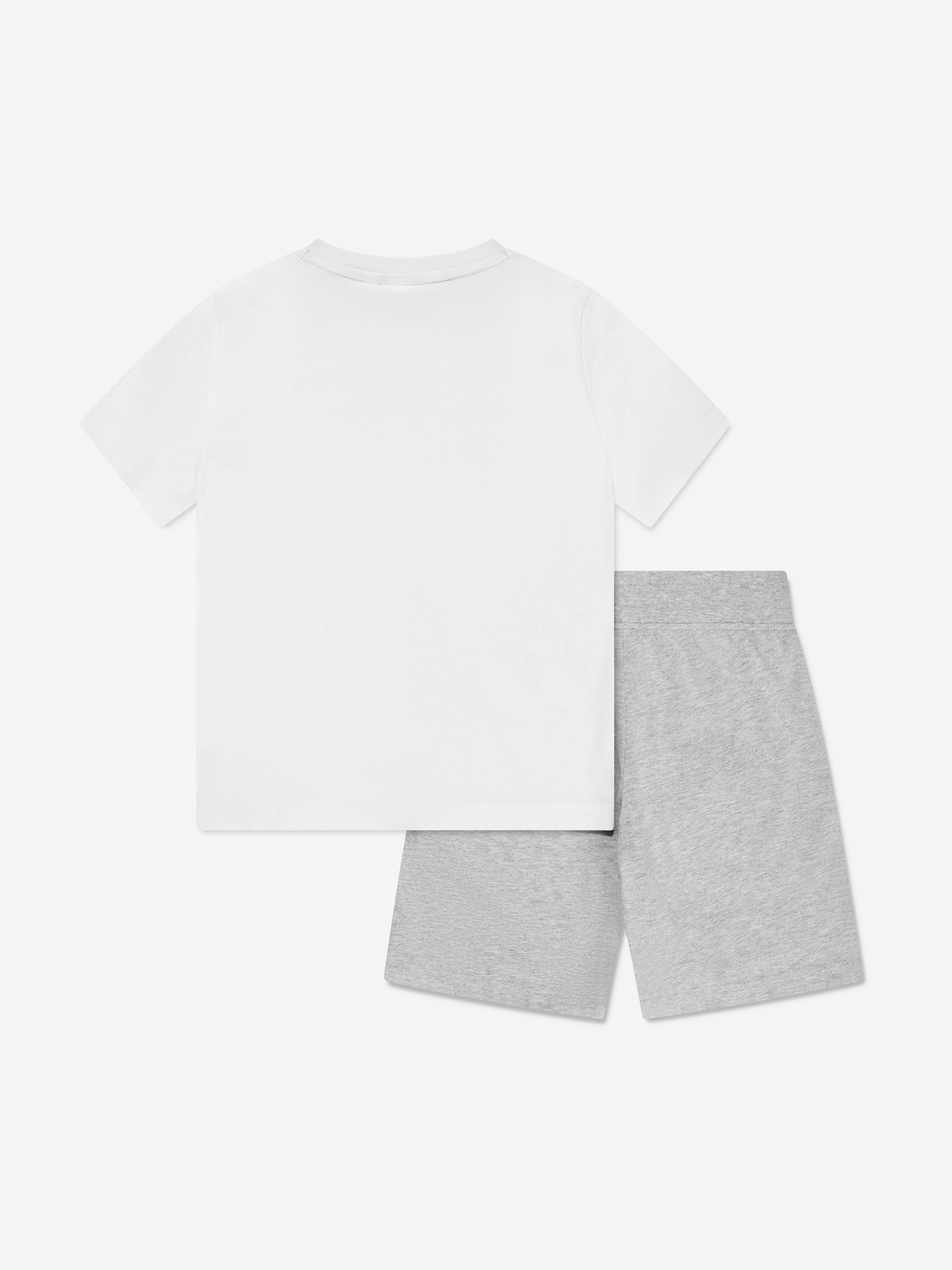 BOSS Boys T-Shirt And Shorts Set in White