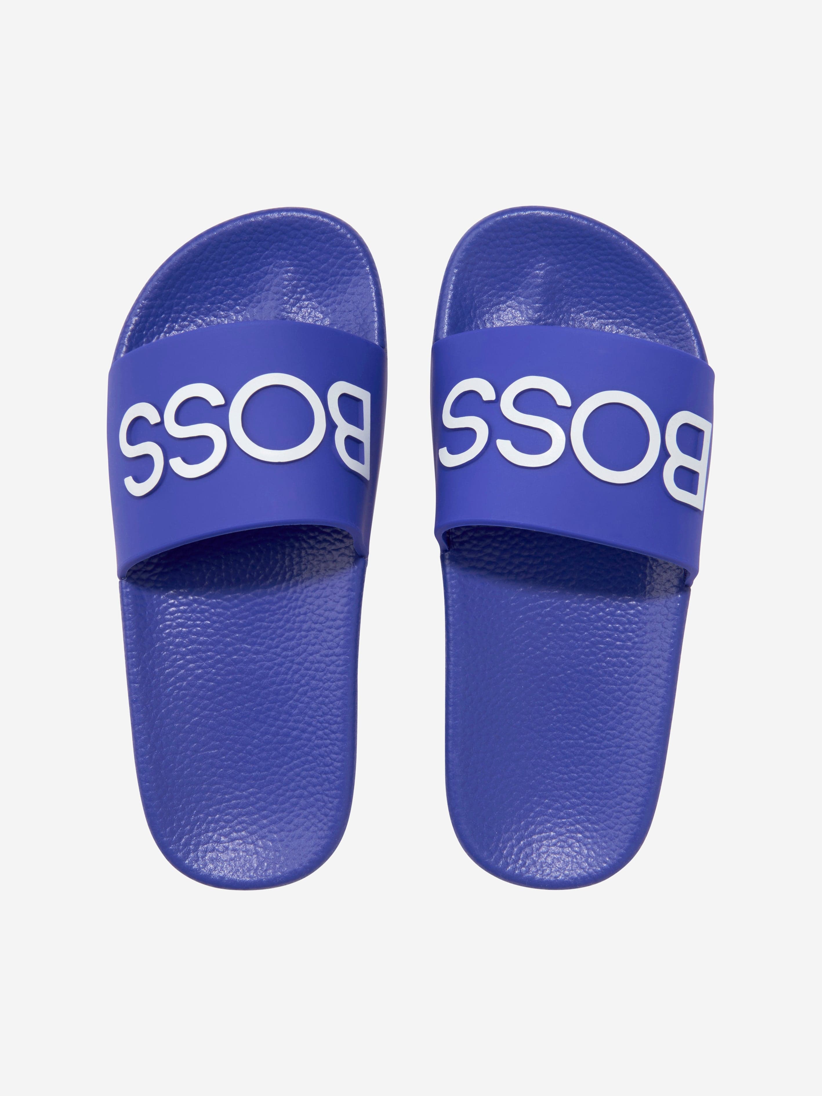 BOSS Boys Logo Sliders in Blue