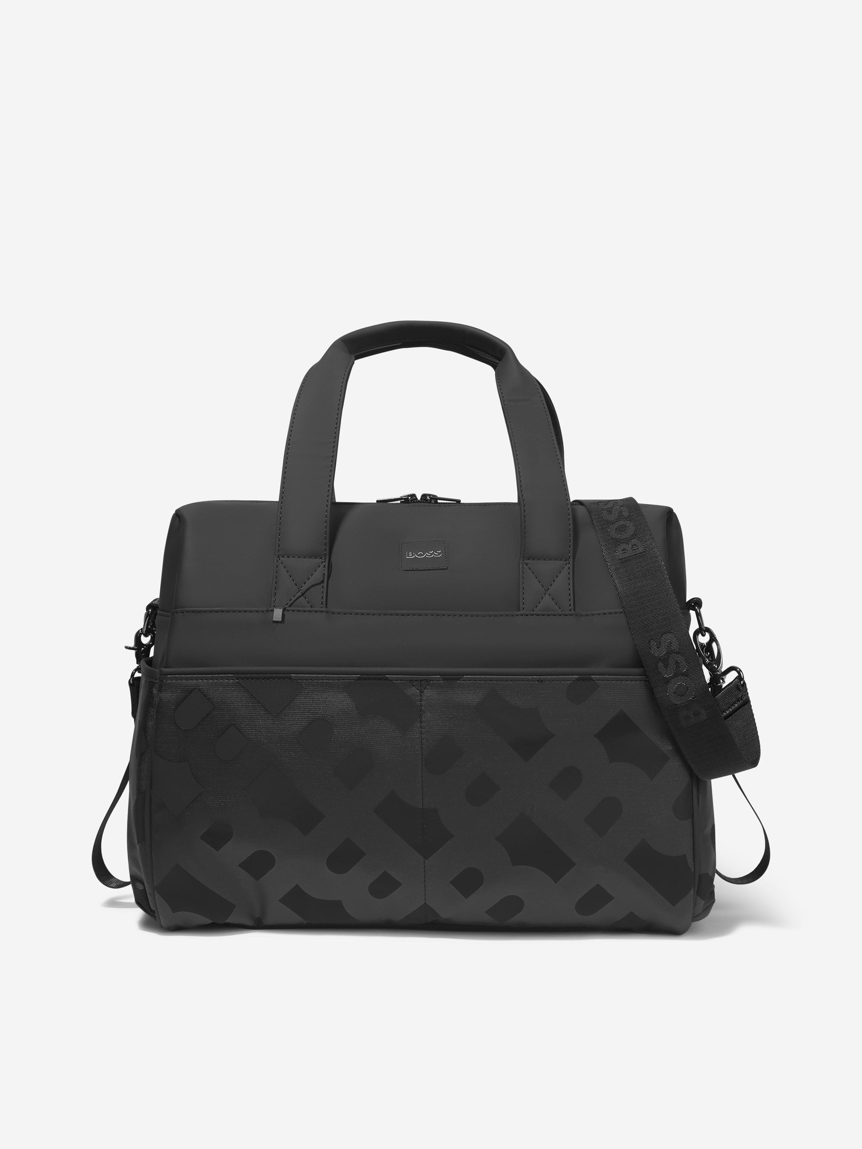 BOSS Baby Monogram Changing Bag in Black