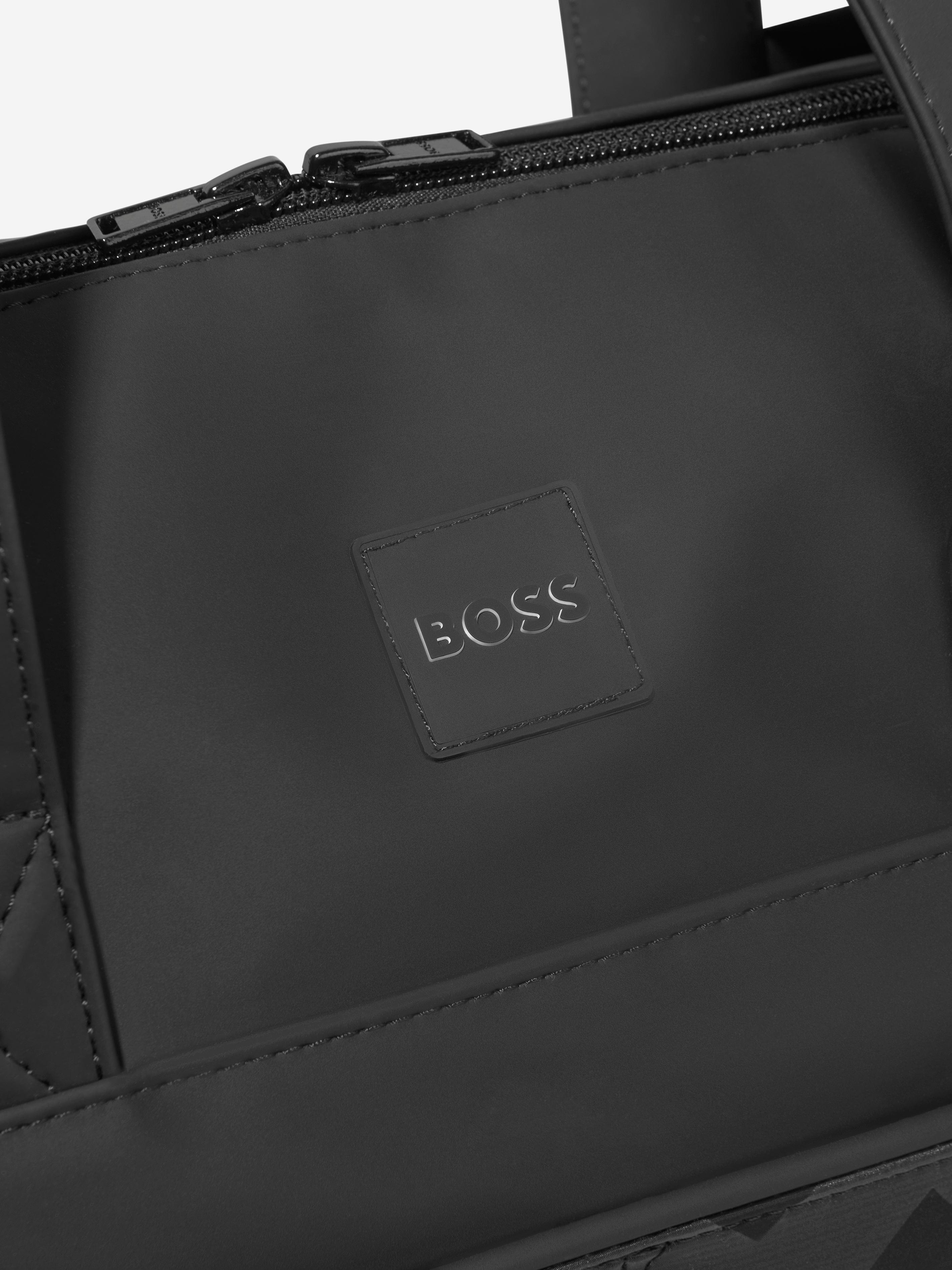 BOSS Baby Monogram Changing Bag in Black