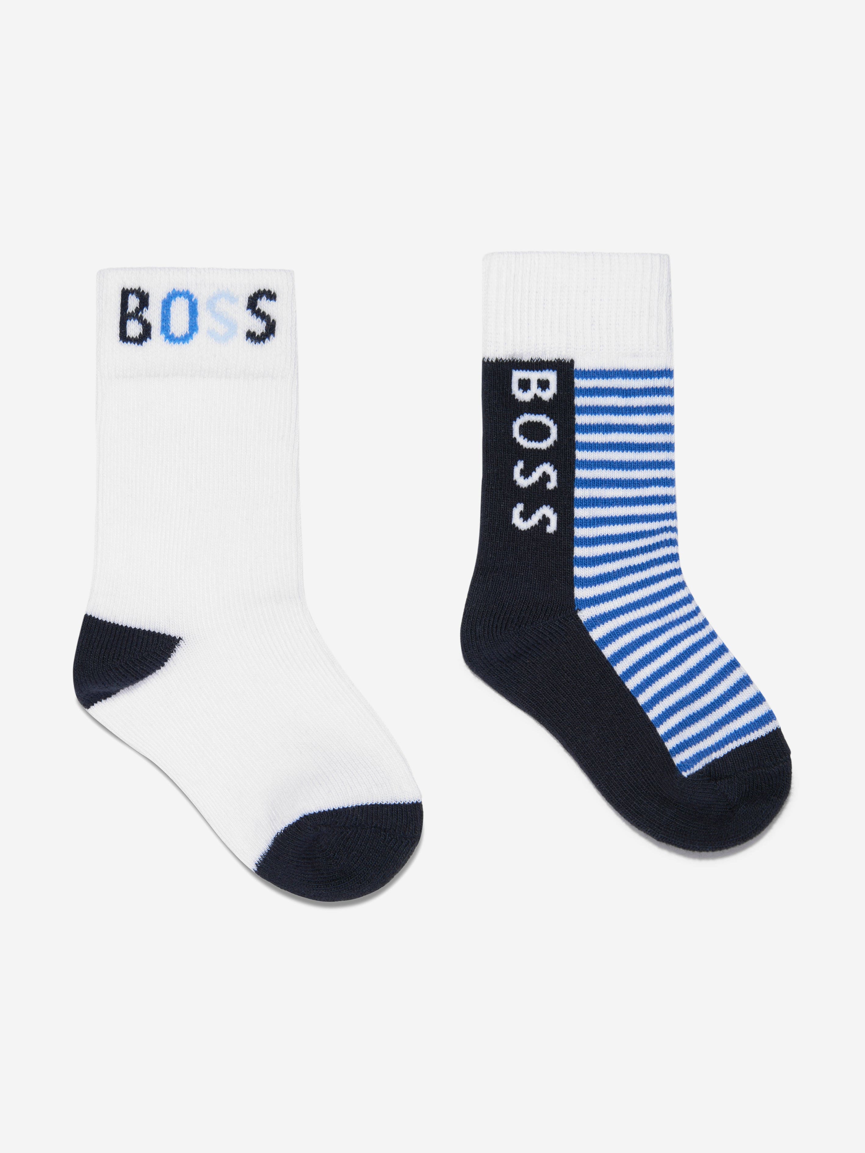 BOSS Baby Boys Socks Set (2 Pairs) in Navy