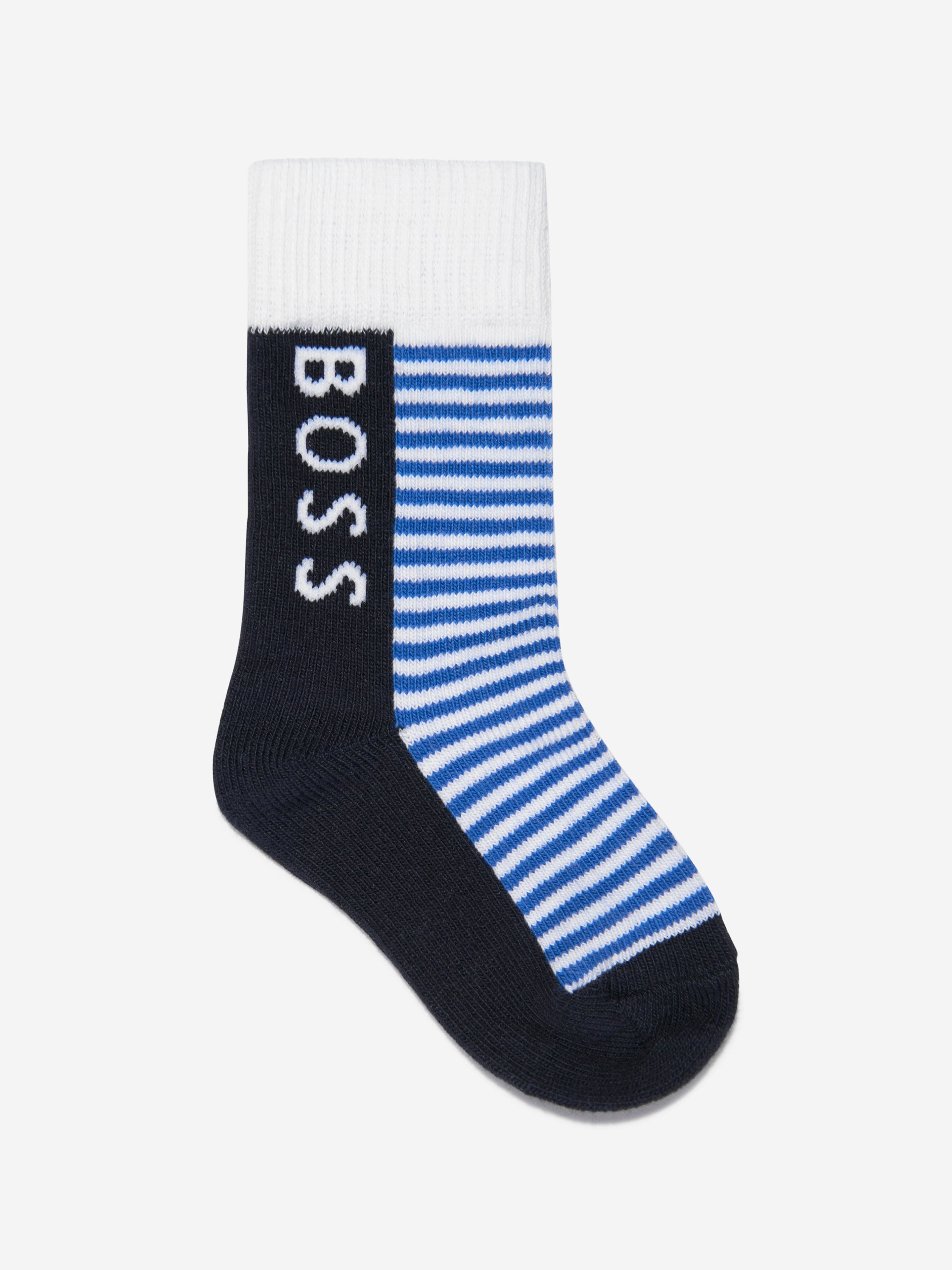 BOSS Baby Boys Socks Set (2 Pairs) in Navy