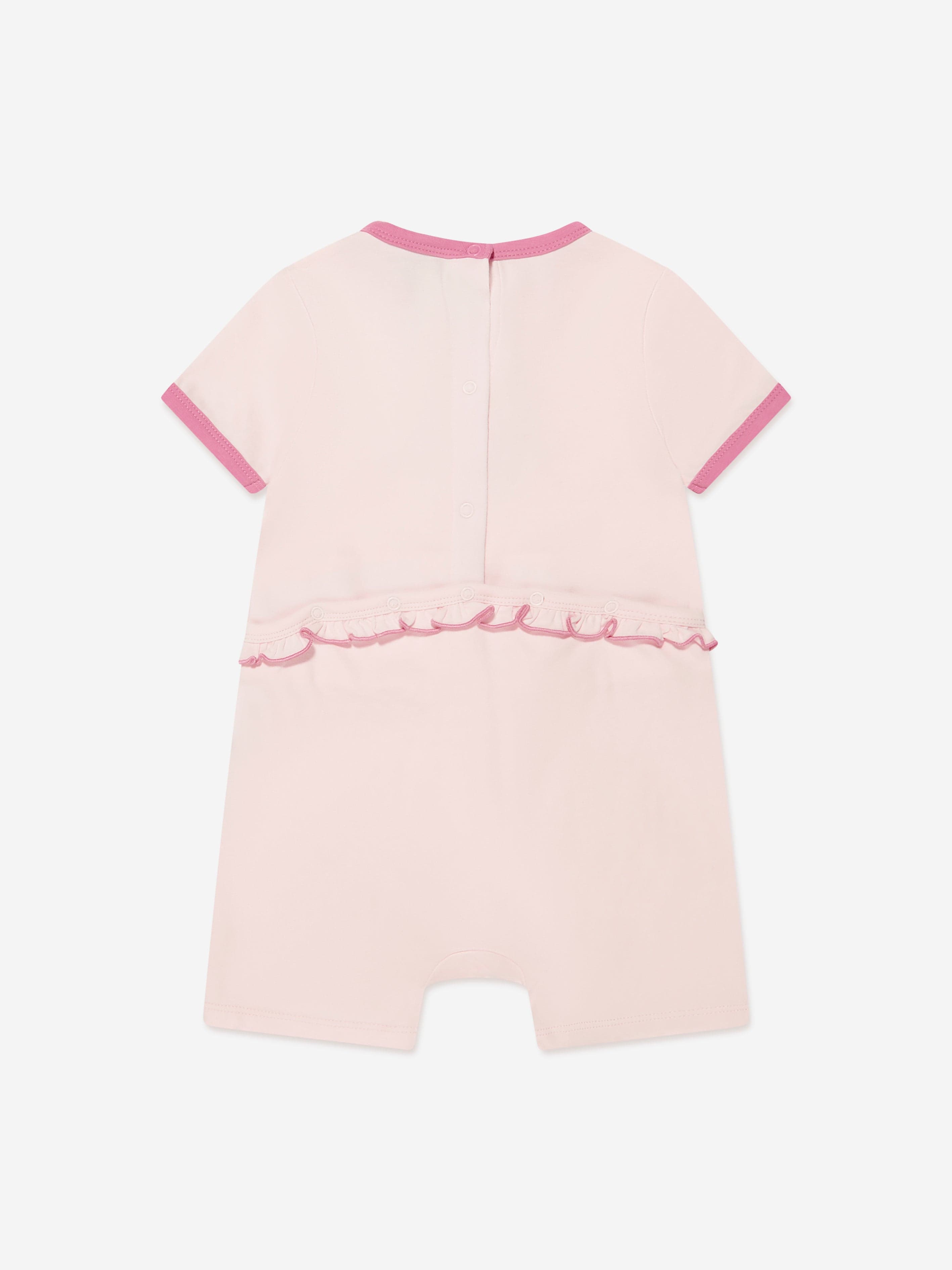 BOSS Baby Girls Logo Romper in Pink