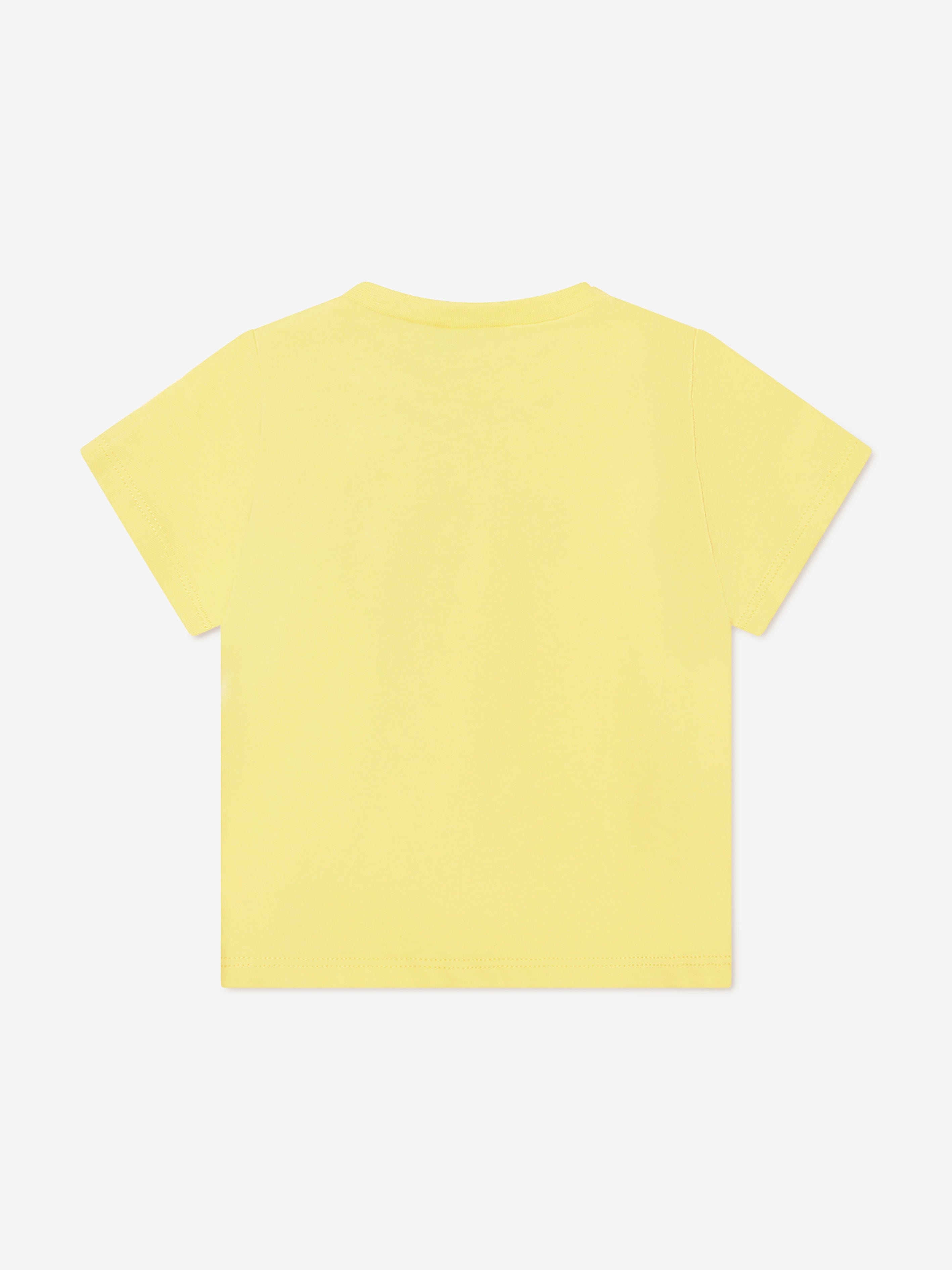 BOSS Baby Boys Organic Cotton Logo T-Shirt in Yellow