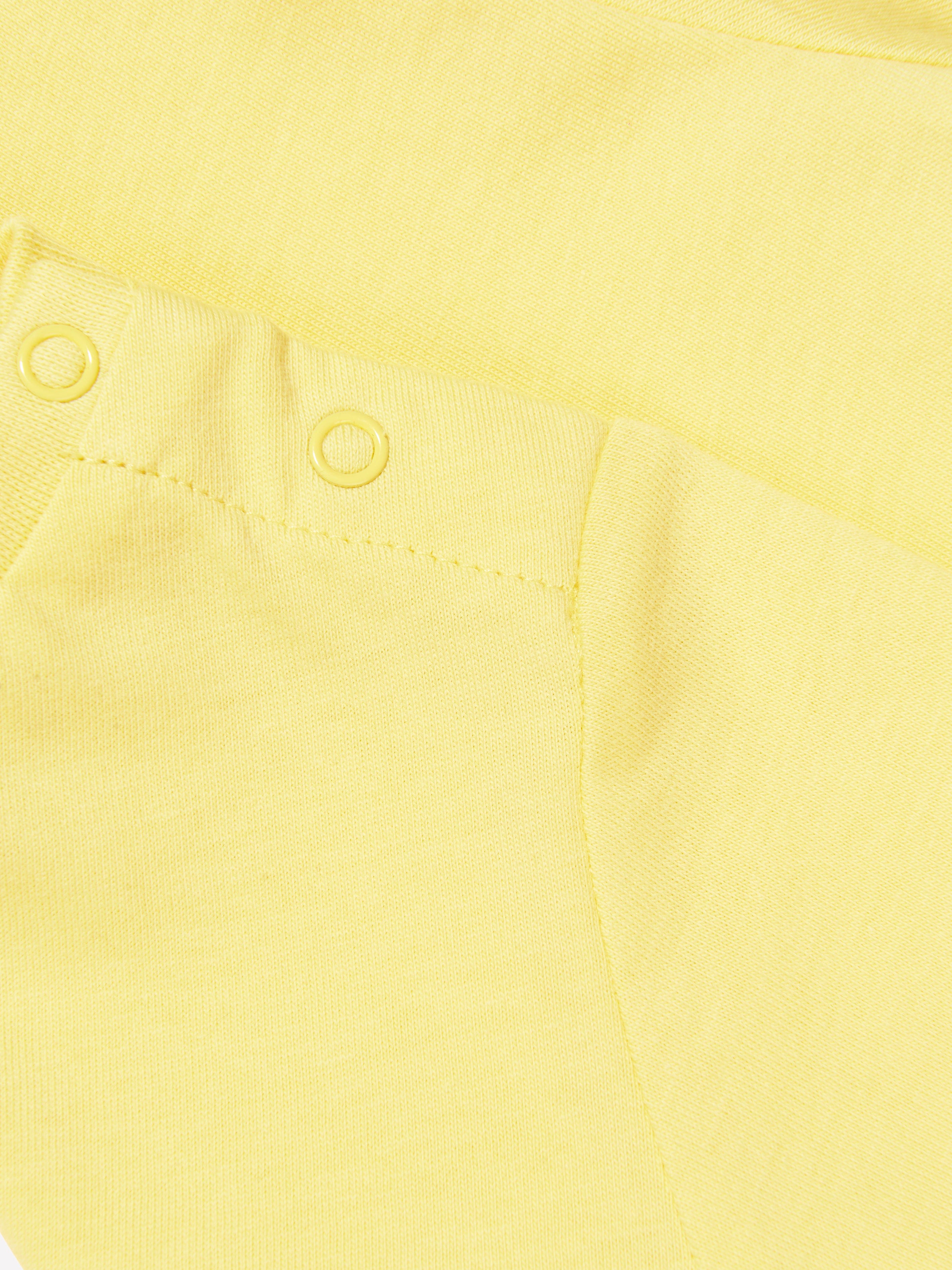 BOSS Baby Boys Organic Cotton Logo T-Shirt in Yellow