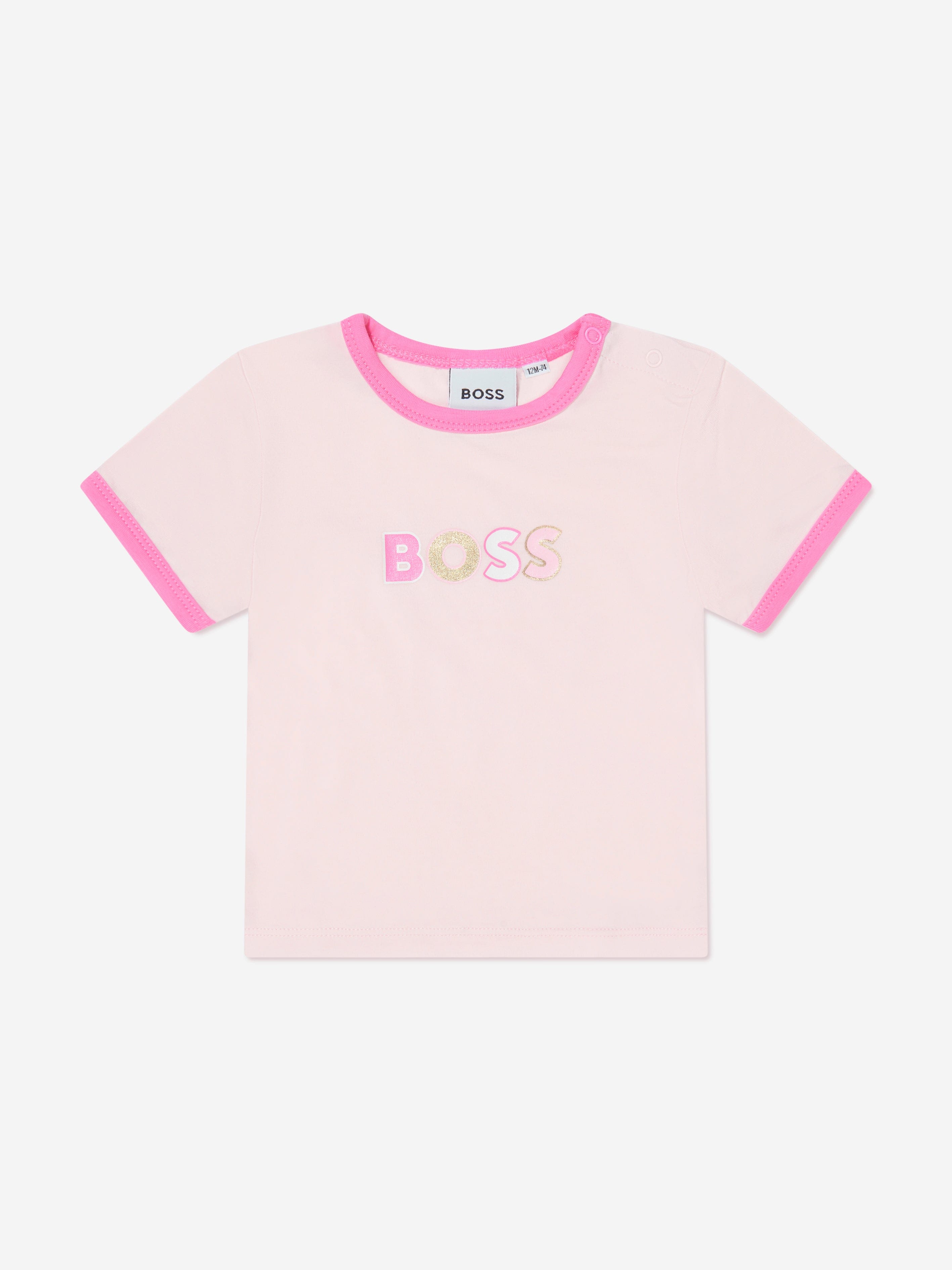 BOSS Baby Girls T-Shirt And Shorts Set in Pink