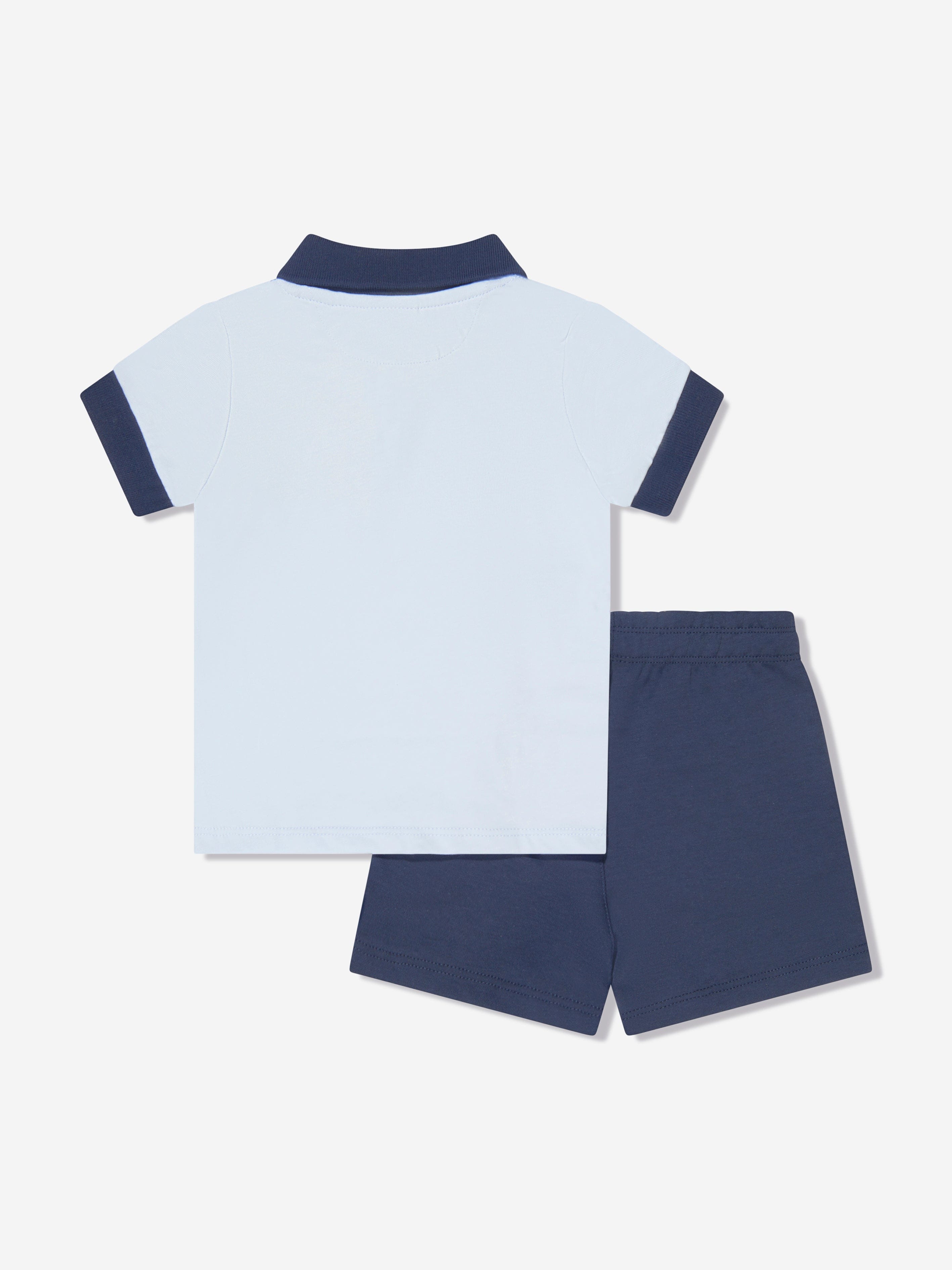 BOSS Baby Boys Polo Shirt And Shorts Set in Navy