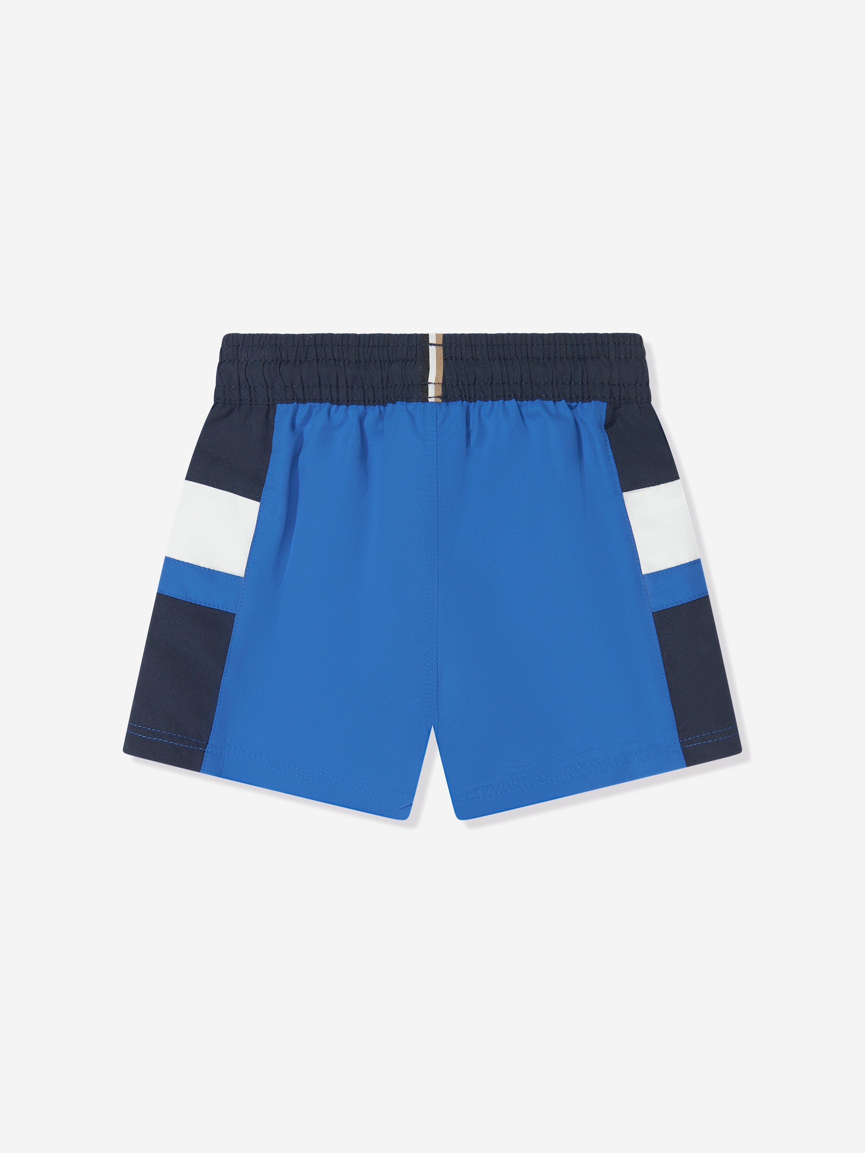 BOSS Baby Boys Colourblock Swim Shorts in Blue