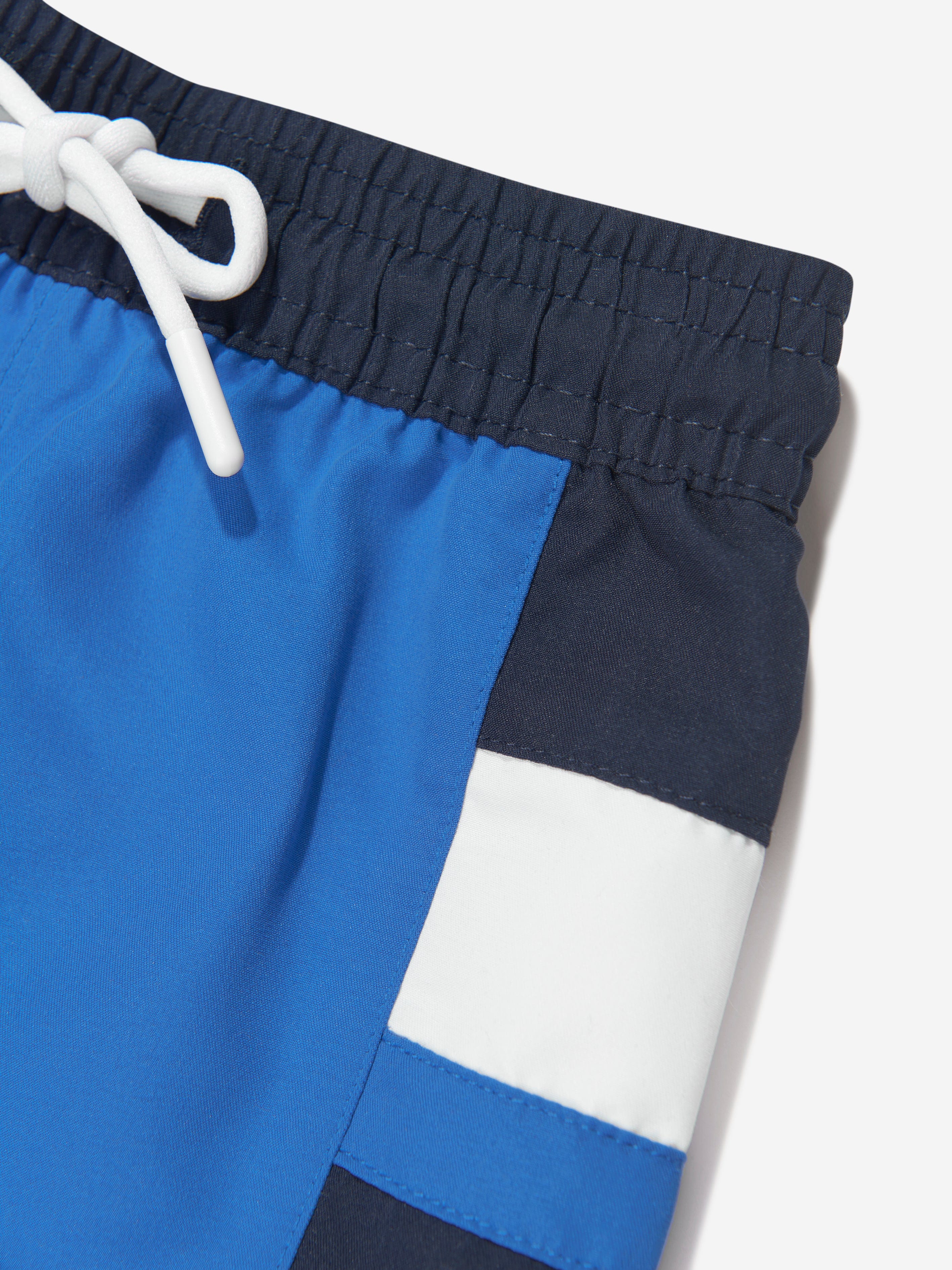 BOSS Baby Boys Colourblock Swim Shorts in Blue