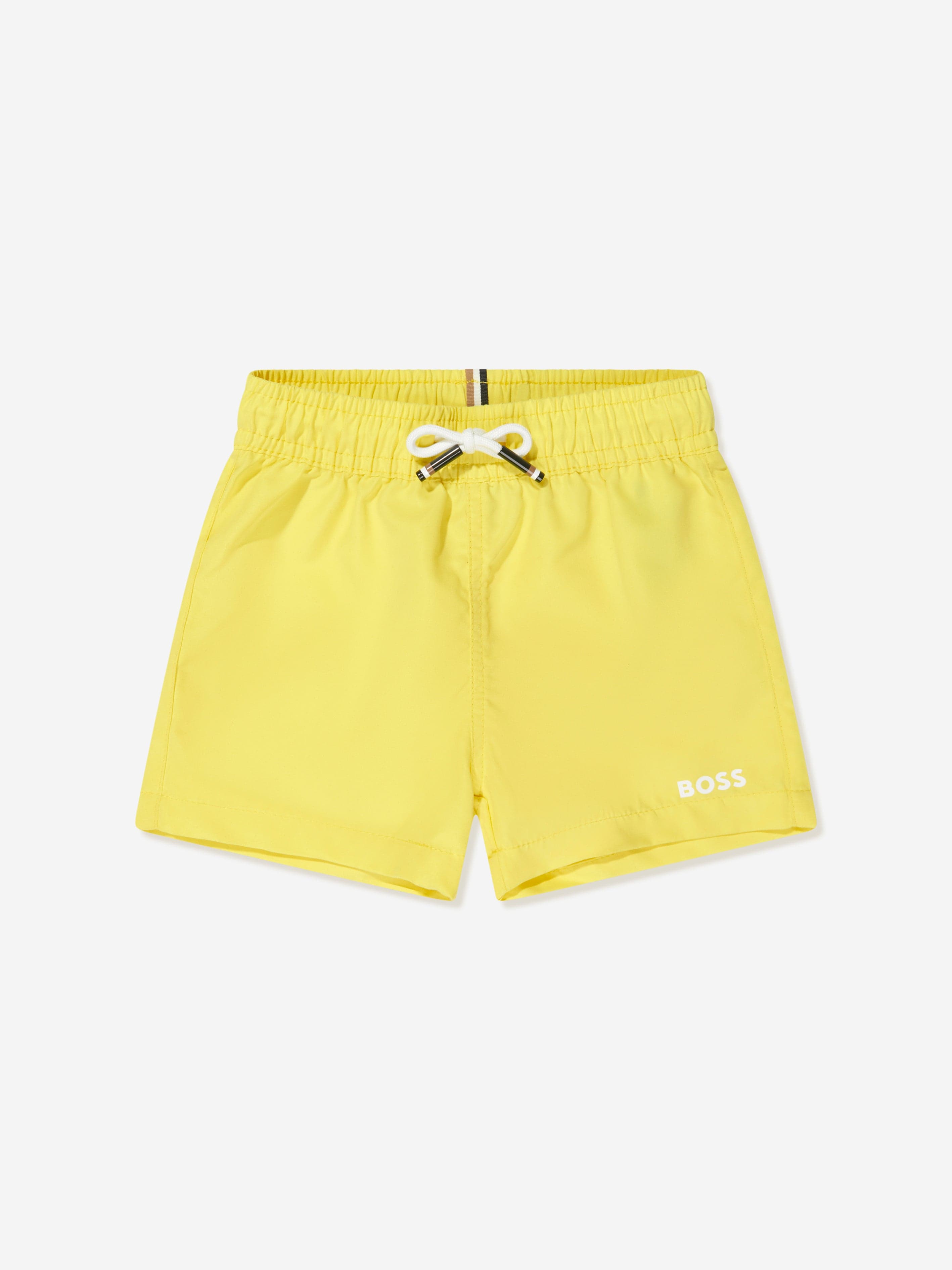 BOSS Baby Boys Logo Swim Shorts in Yellow