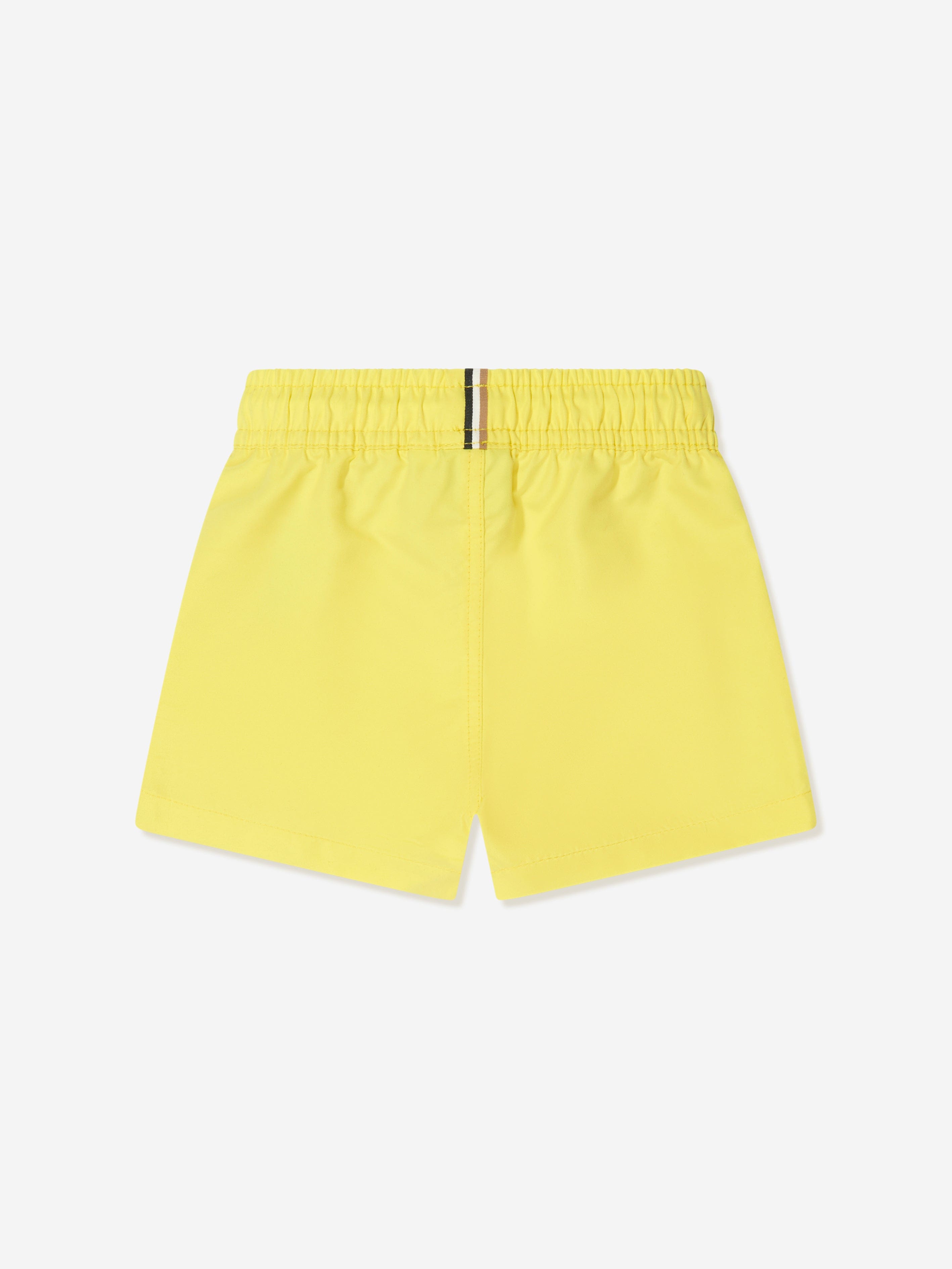 BOSS Baby Boys Logo Swim Shorts in Yellow