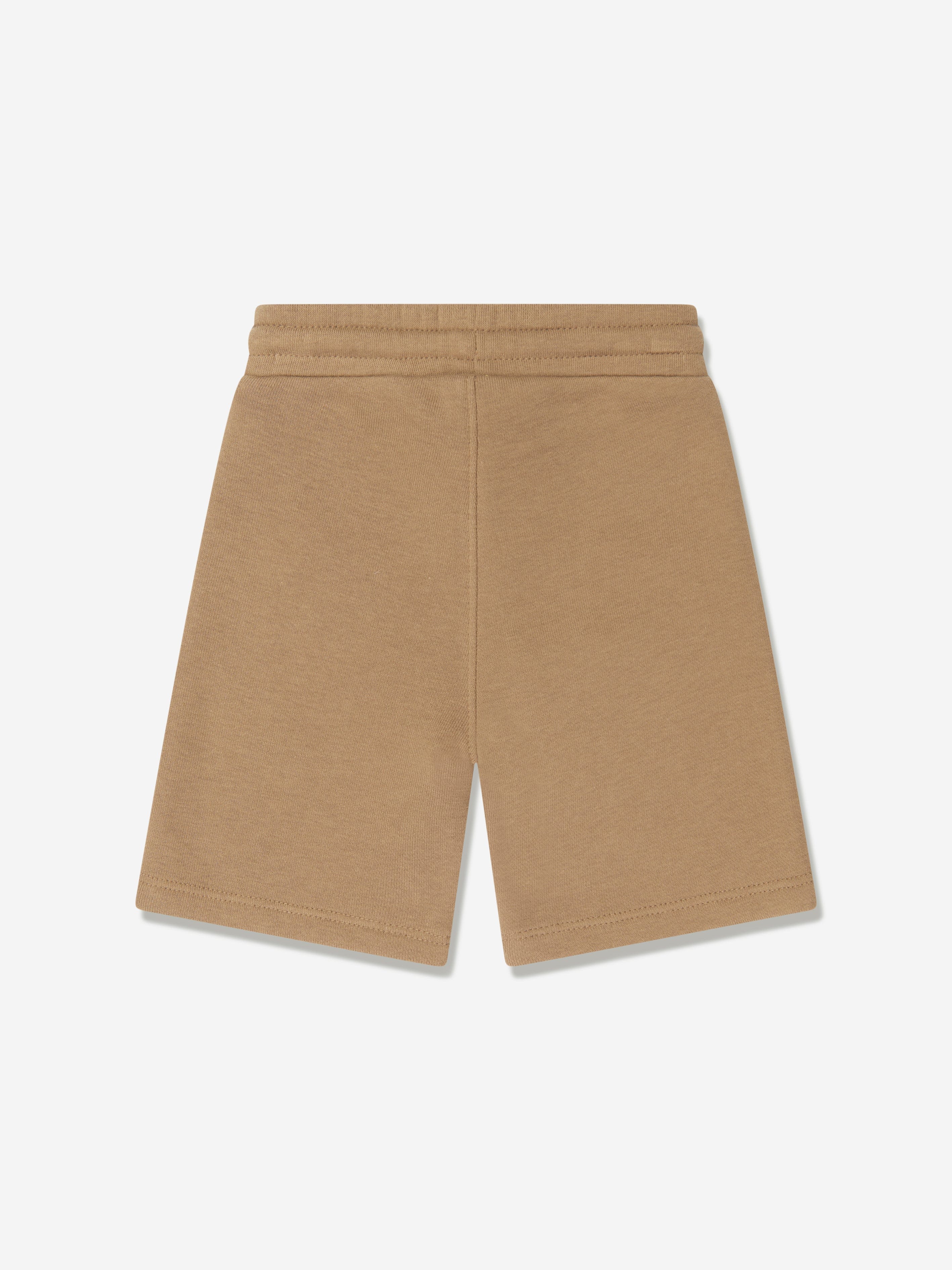 BOSS Baby Boys Logo Shorts in Beige