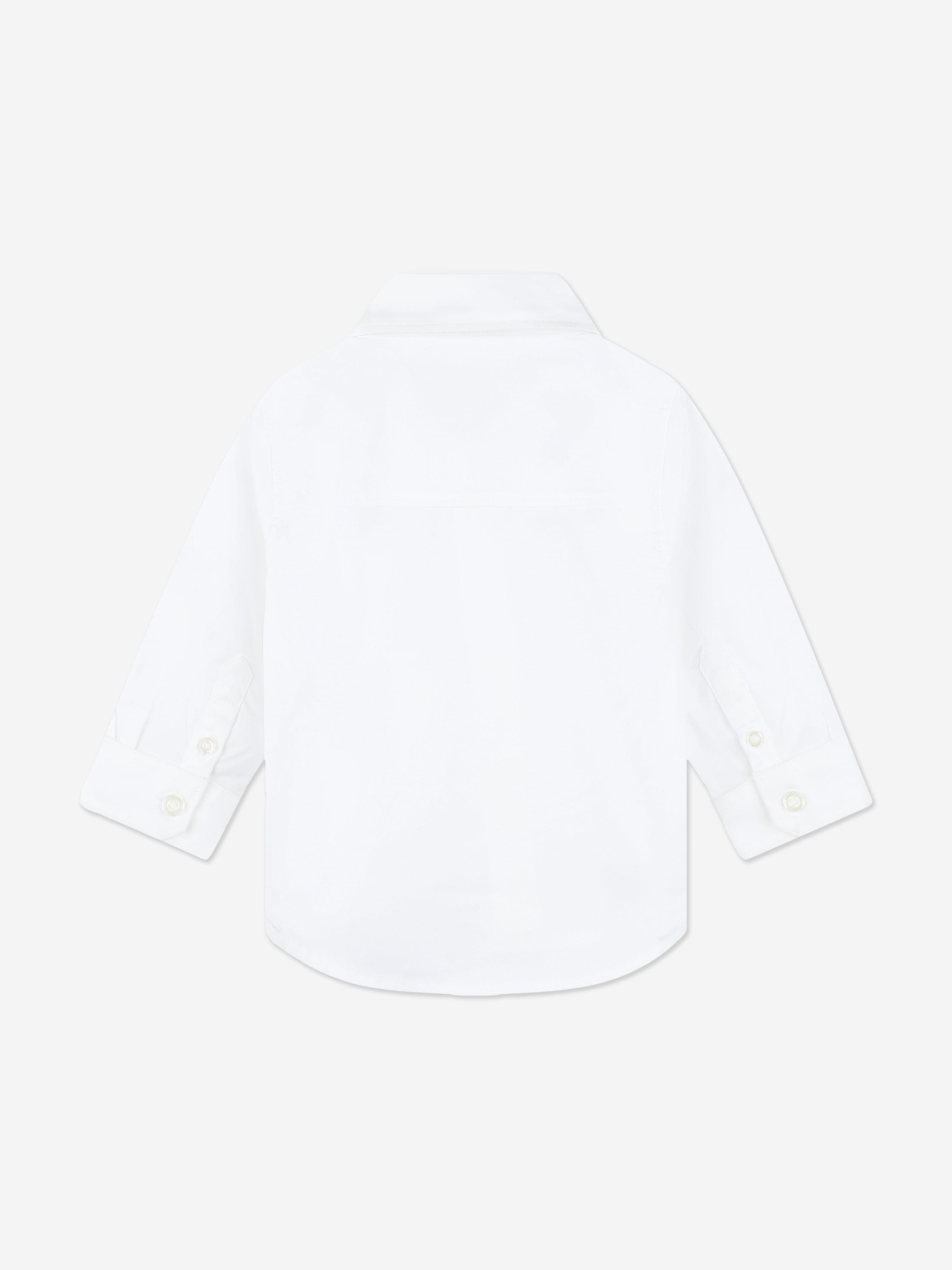 BOSS Baby Boys Long Sleeve Shirt in White